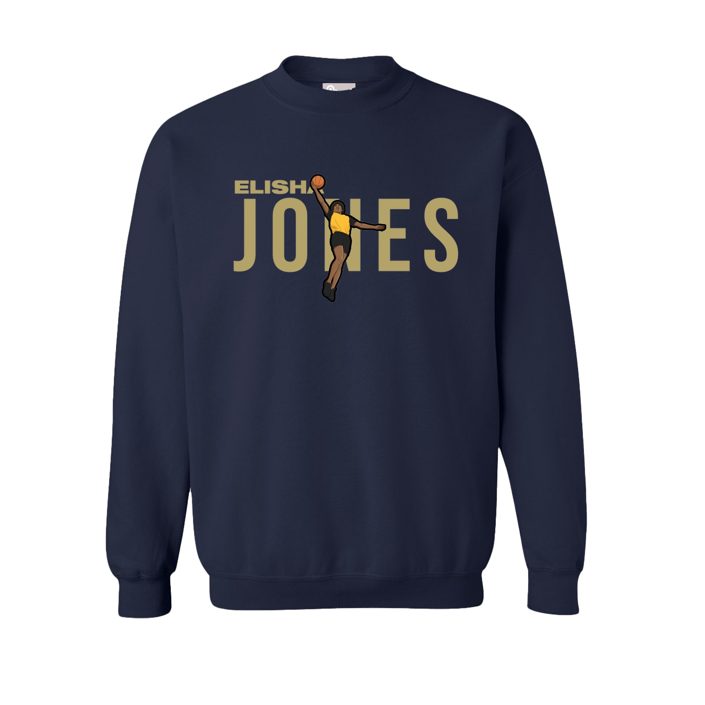 Fleece Crew — Player Name in Navy