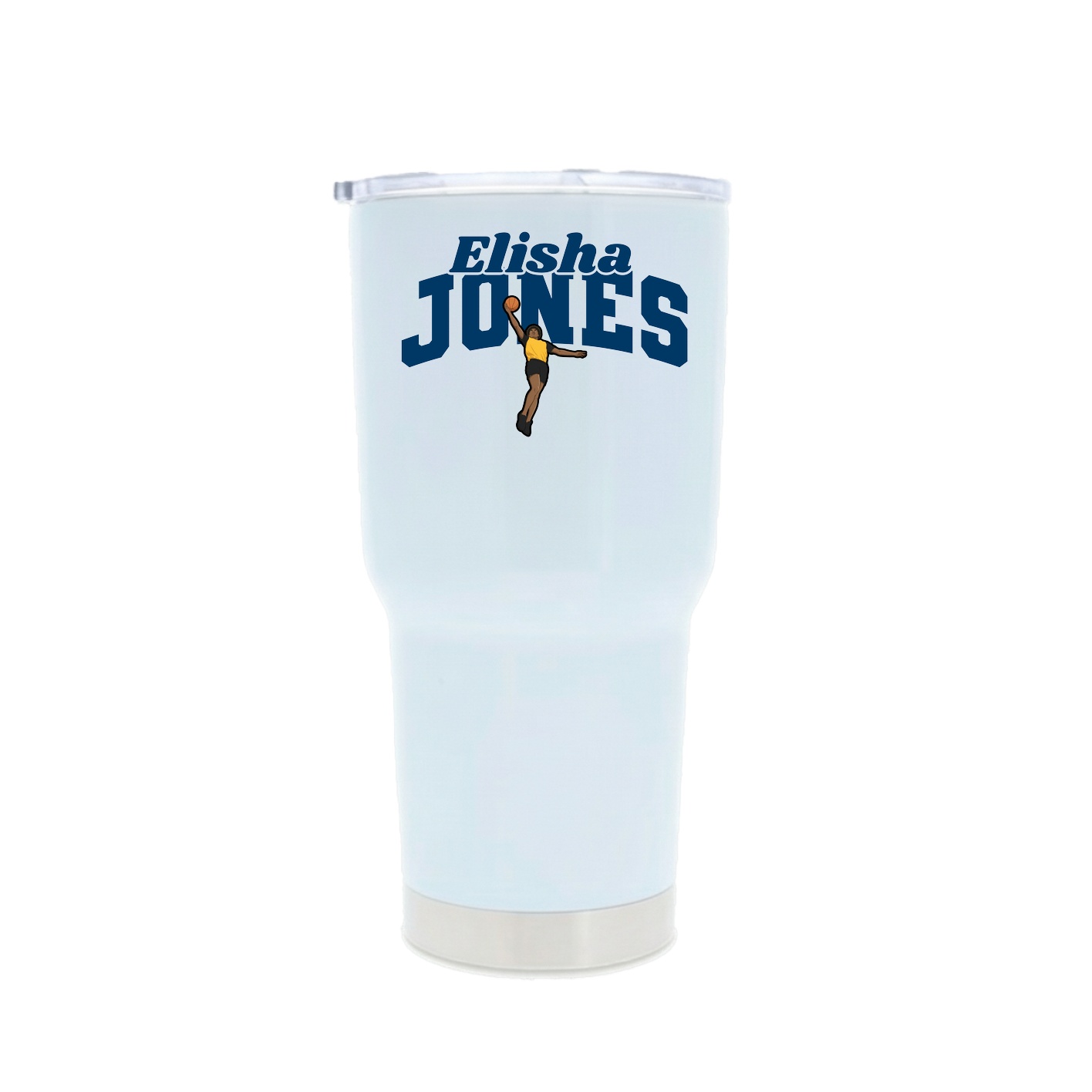 30oz Stainless Steel Tumbler — Signature Arch in White