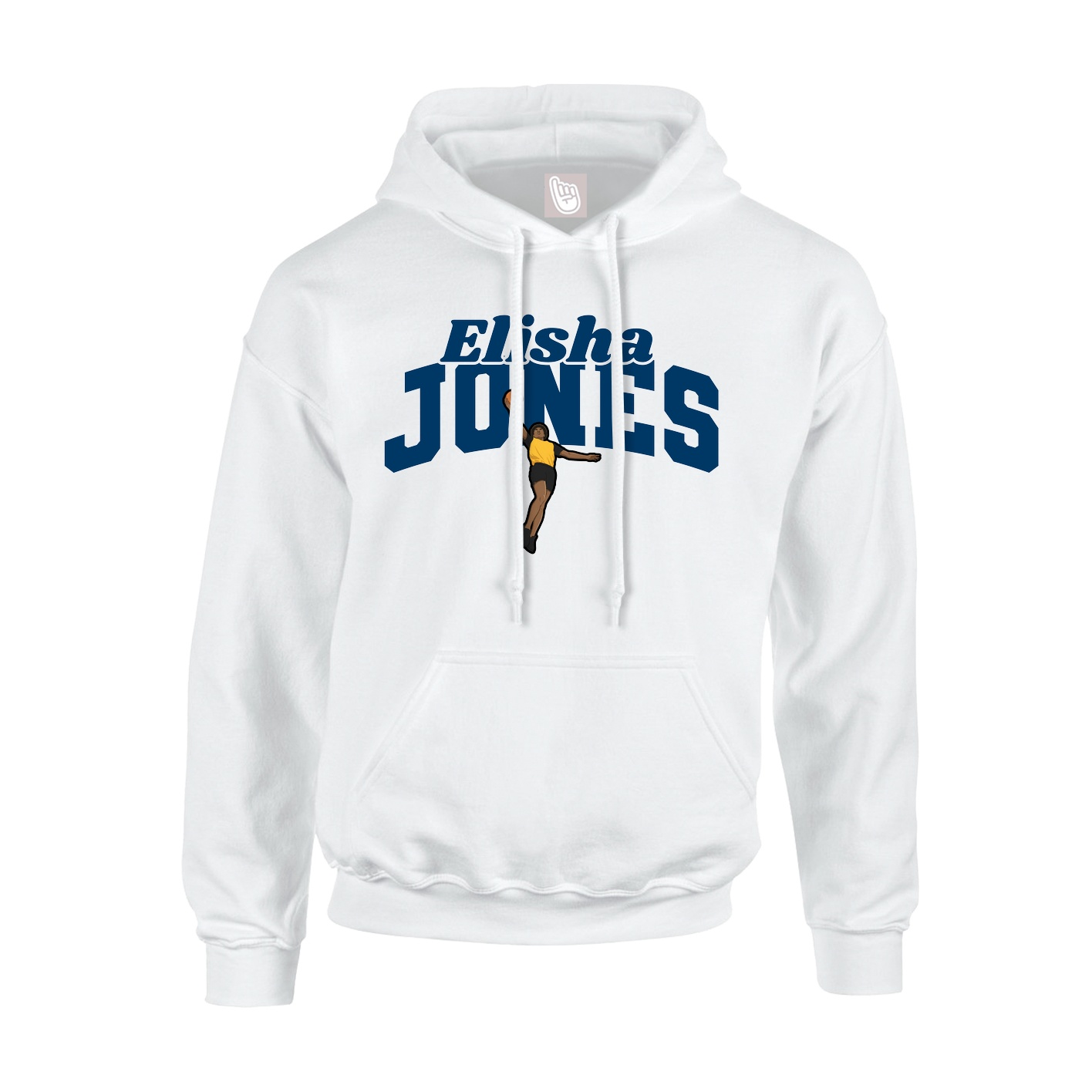 Hoodie — Signature Arch in White
