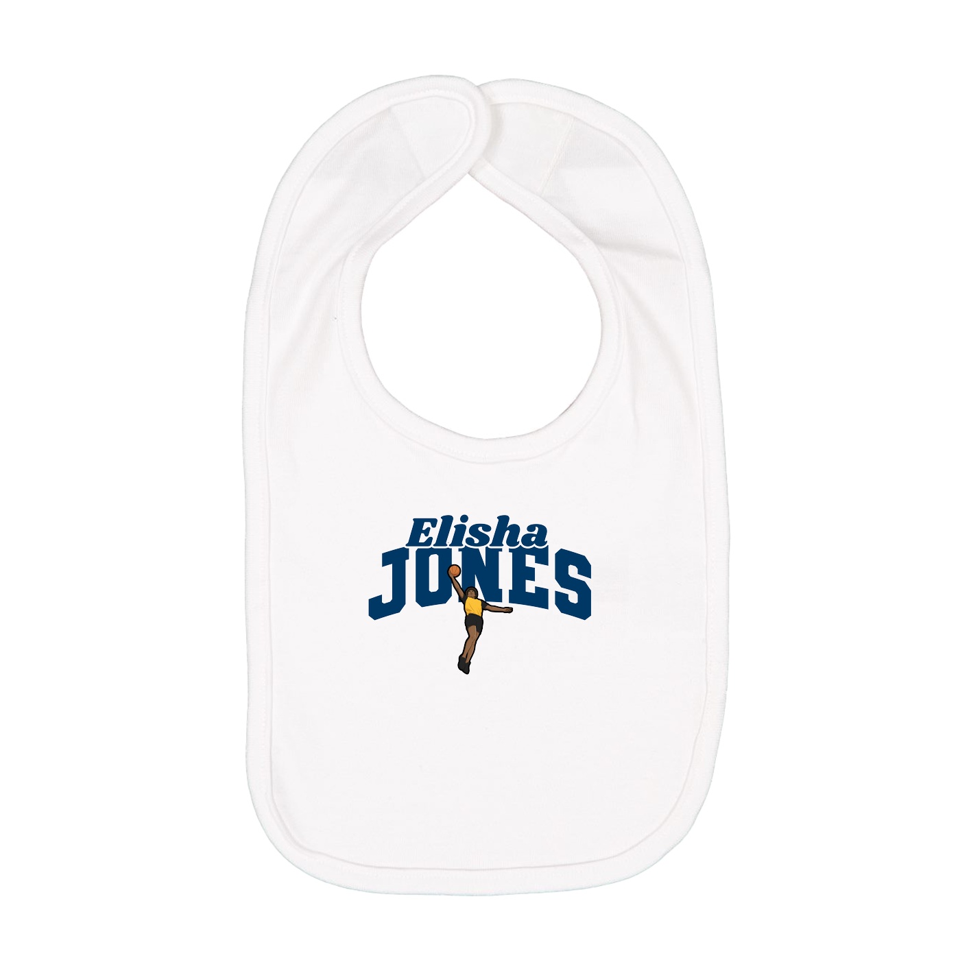 Infant Bib — Signature Arch in White