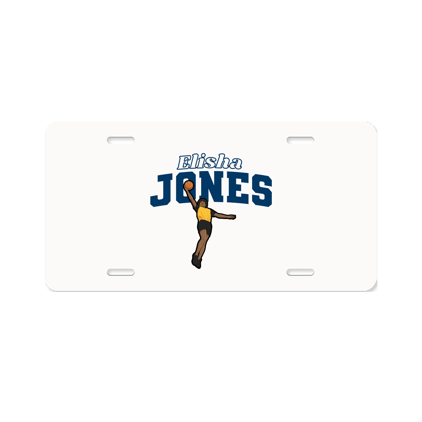 License Plate — Name Arch in Classic