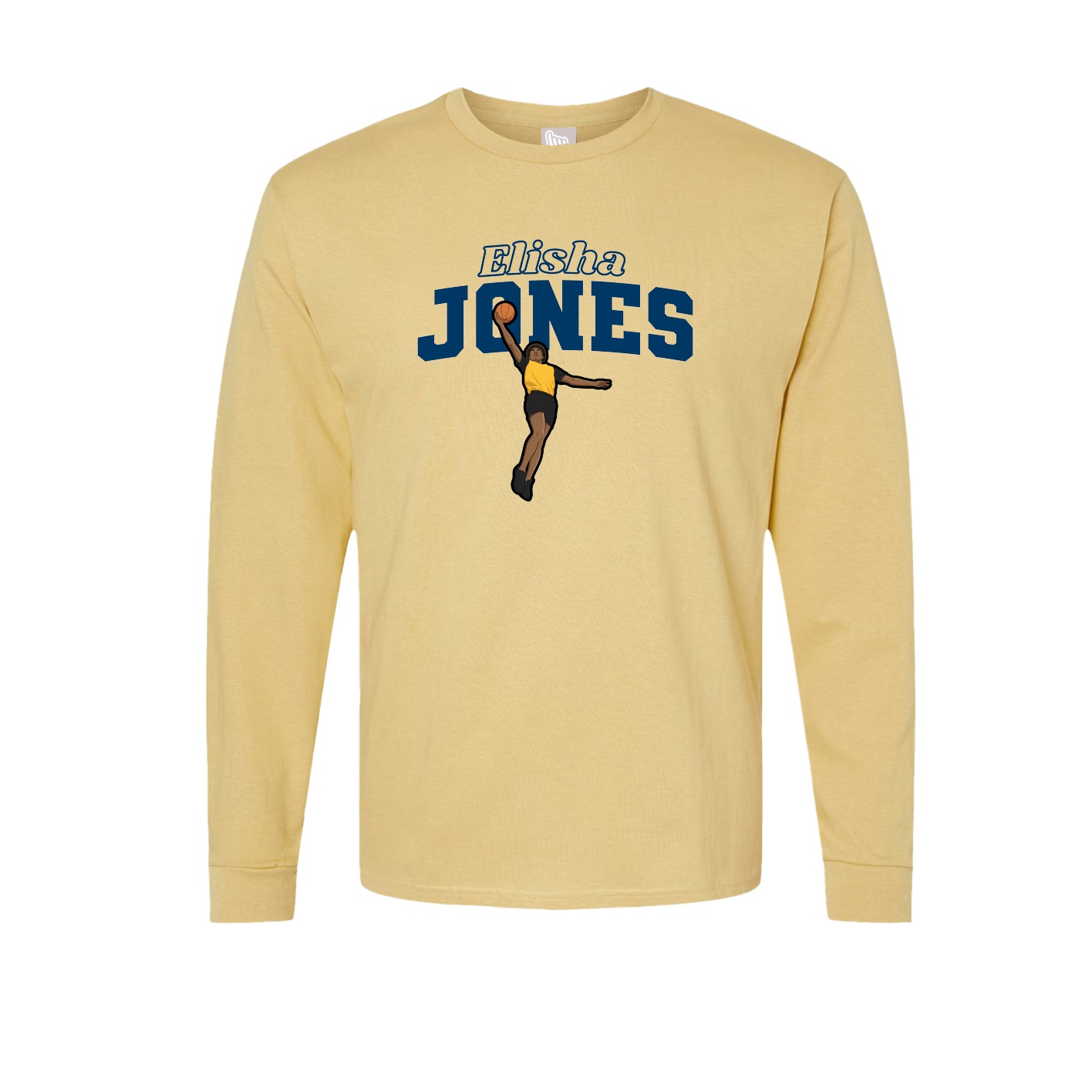 Long Sleeve Tee — Name Arch in Vegas Gold