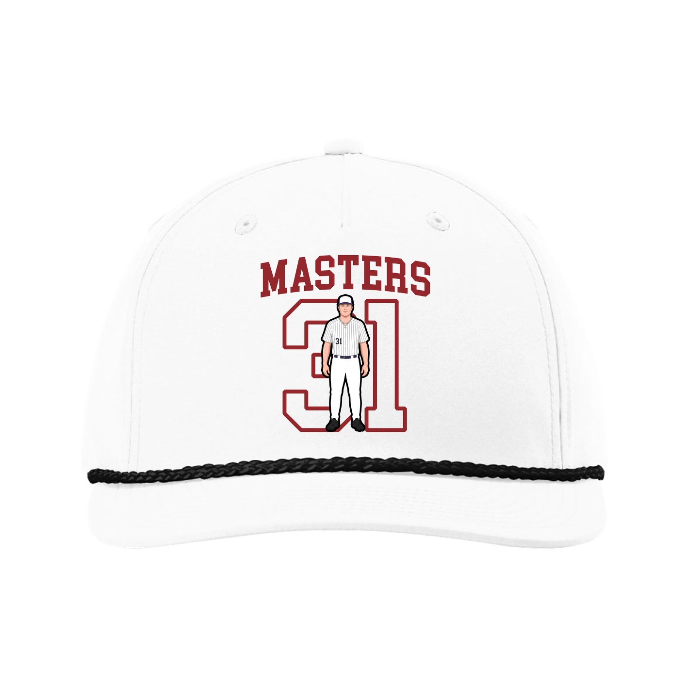 Five-Panel Classic Rope Cap — Shirsey in White