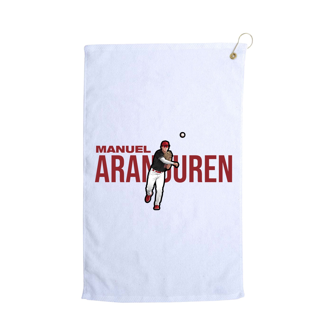 Golf Towel — Player Name in White