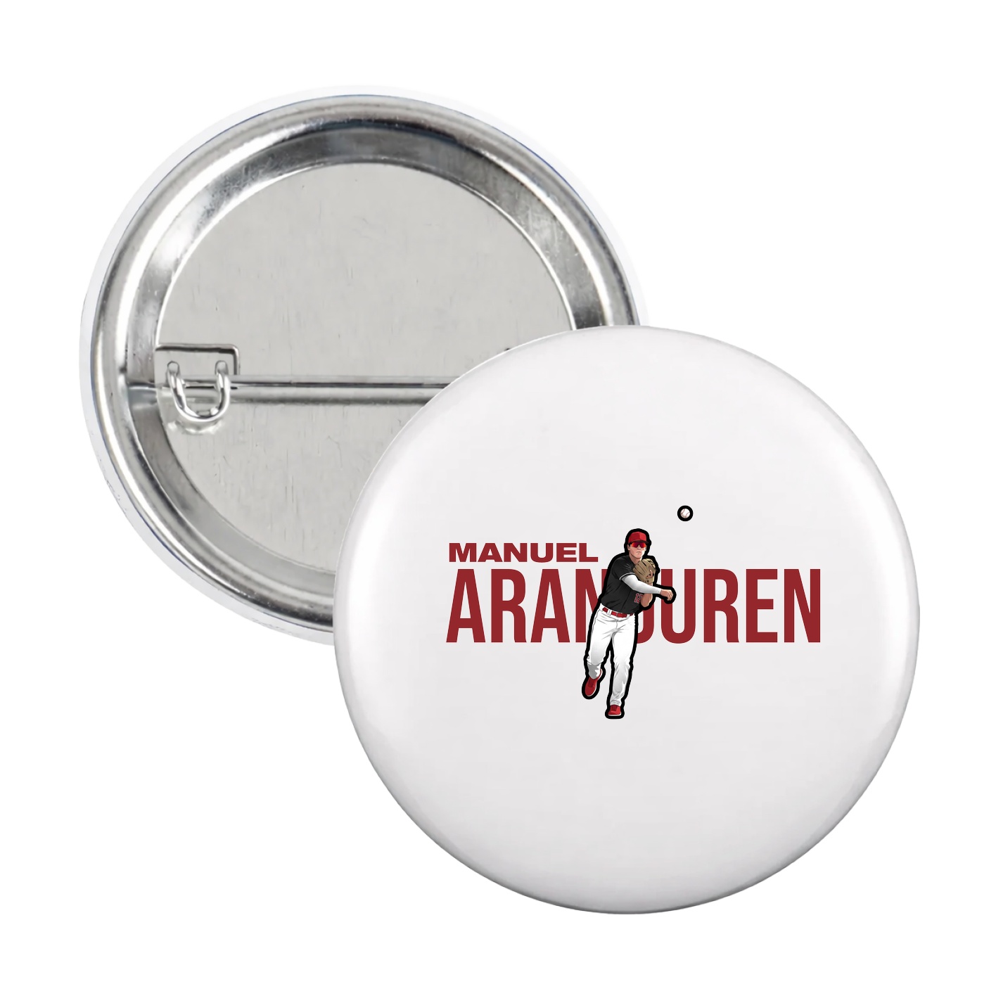 Game Day Button — Player Name in White