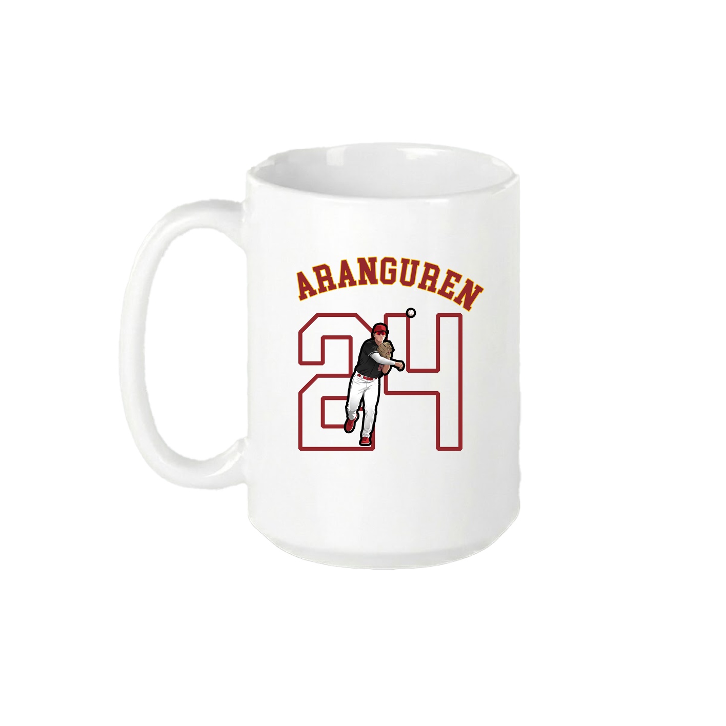 15oz Coffee Mug — Shirsey Arch in White