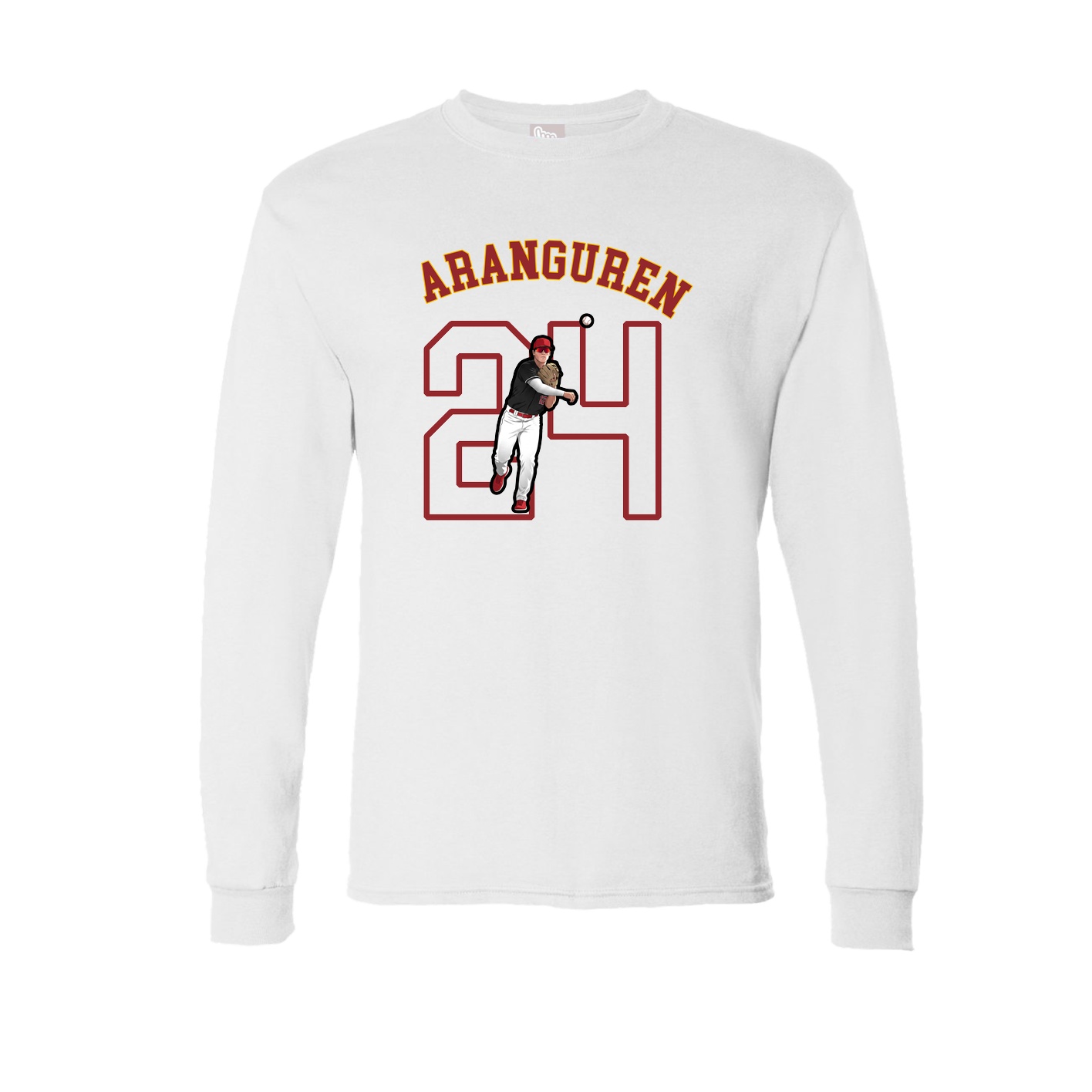 Long Sleeve Tee — Shirsey Arch in White