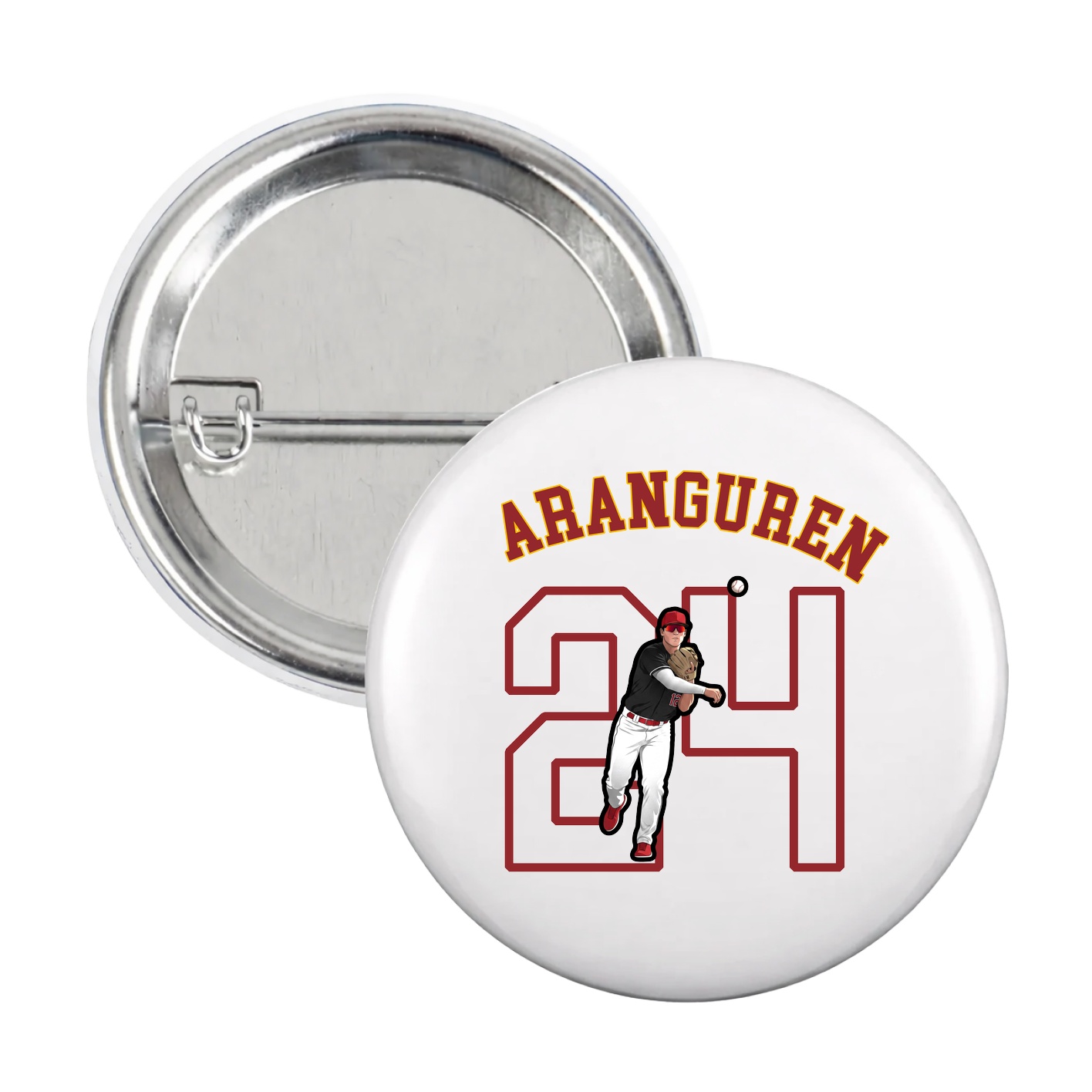 Game Day Button — Shirsey Arch in White