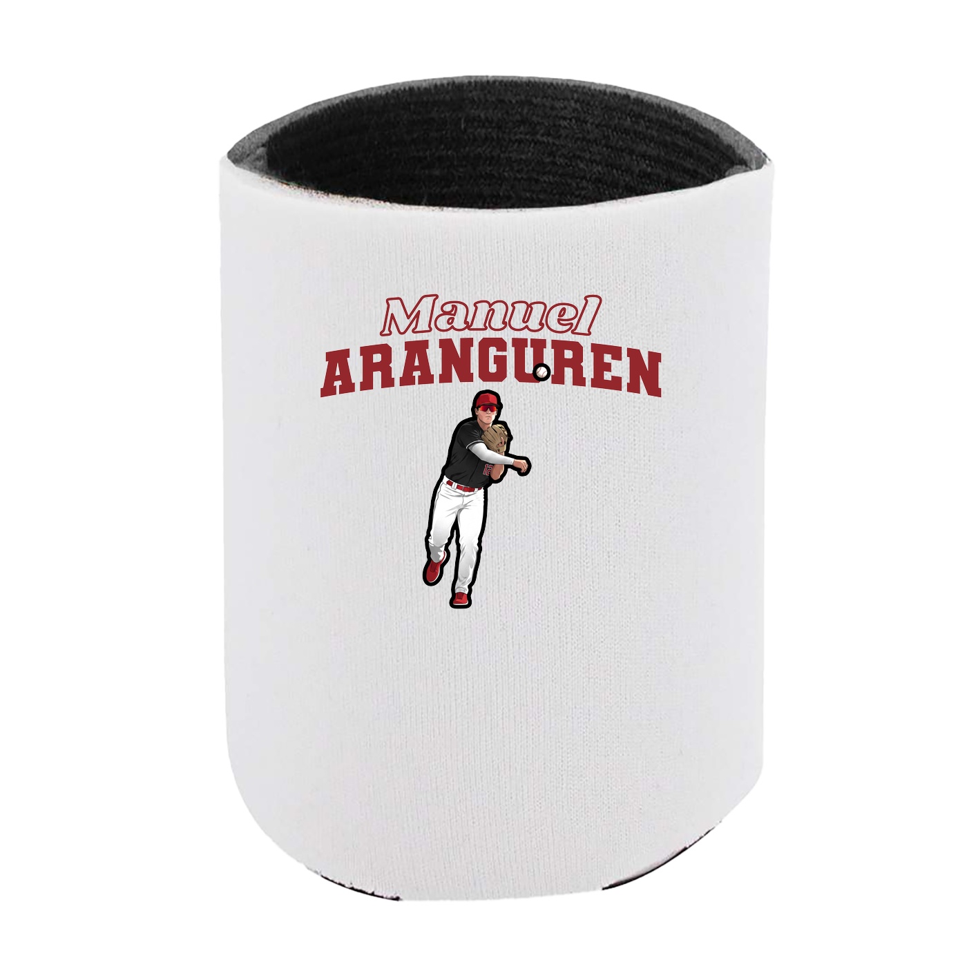 Can Holder — Name Arch in White