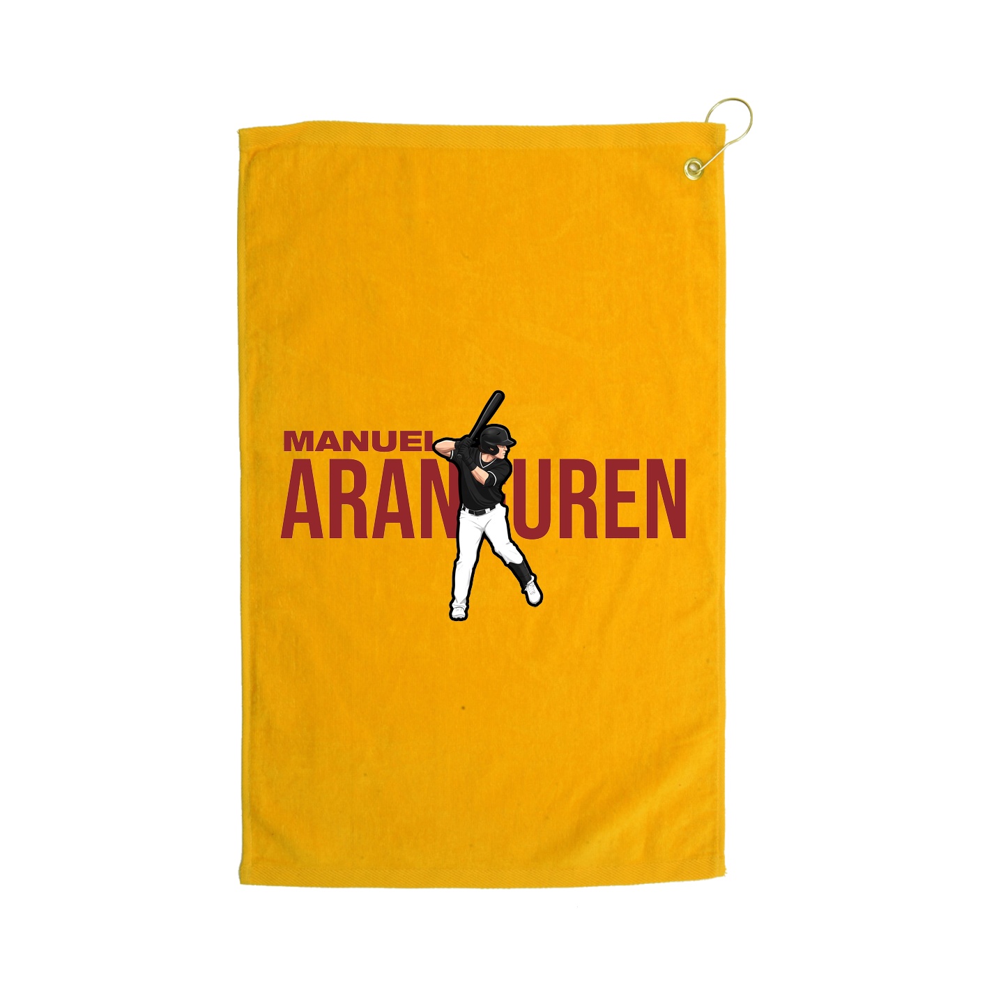 Golf Towel — Player Name in Gold