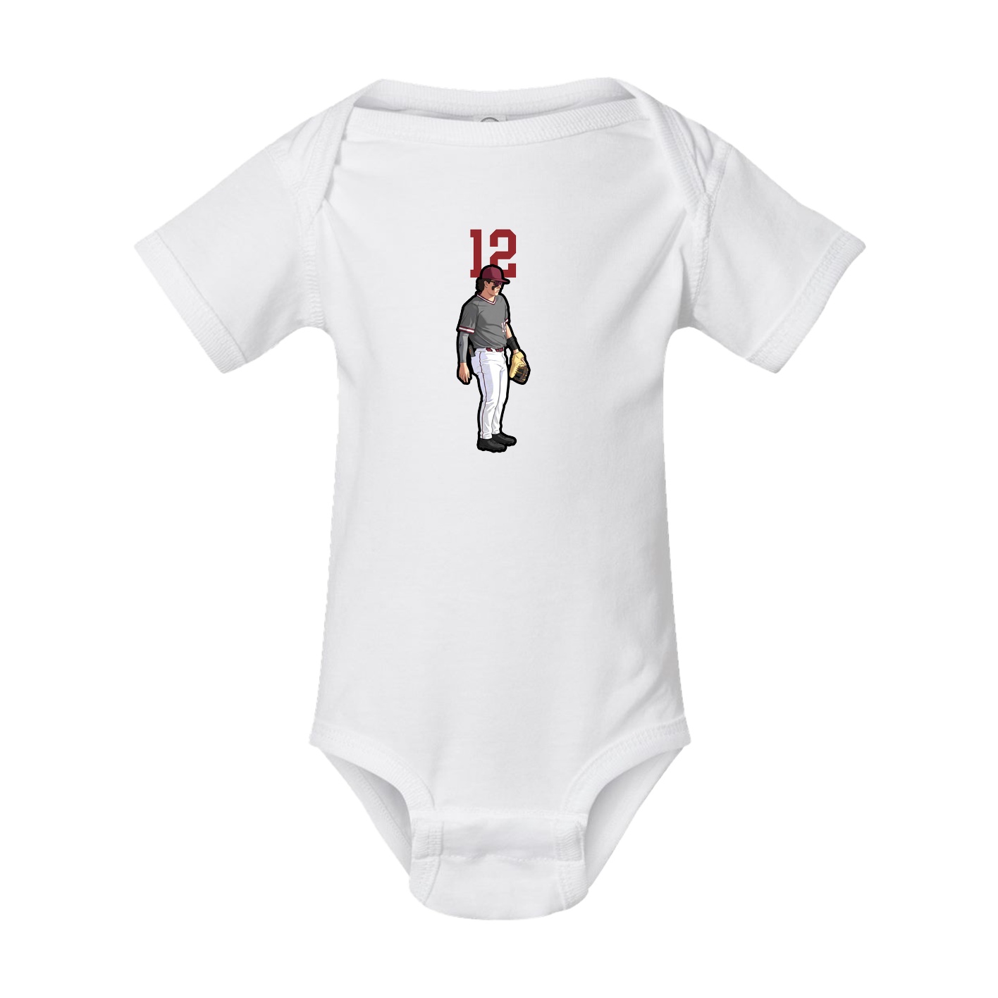 Baby Onesie — Number Top in White
