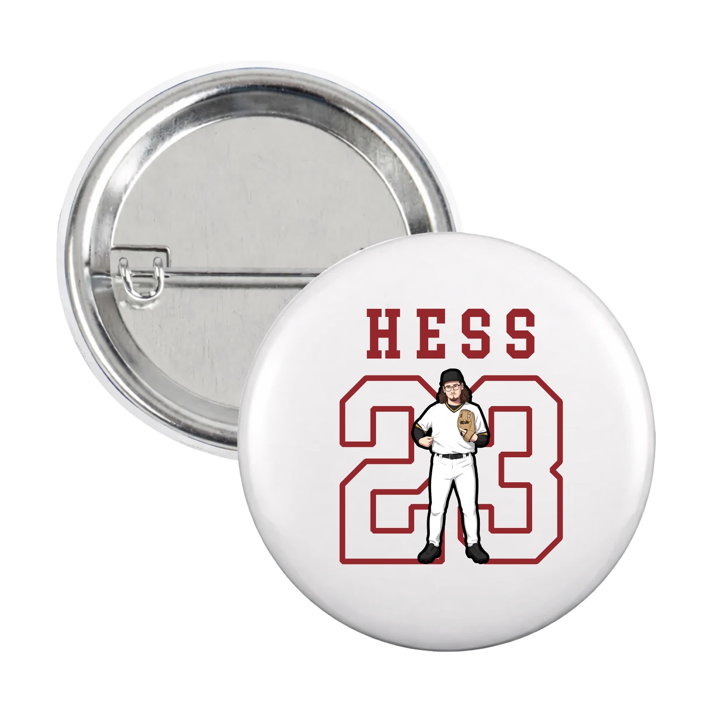 Game Day Button — Shirsey in White