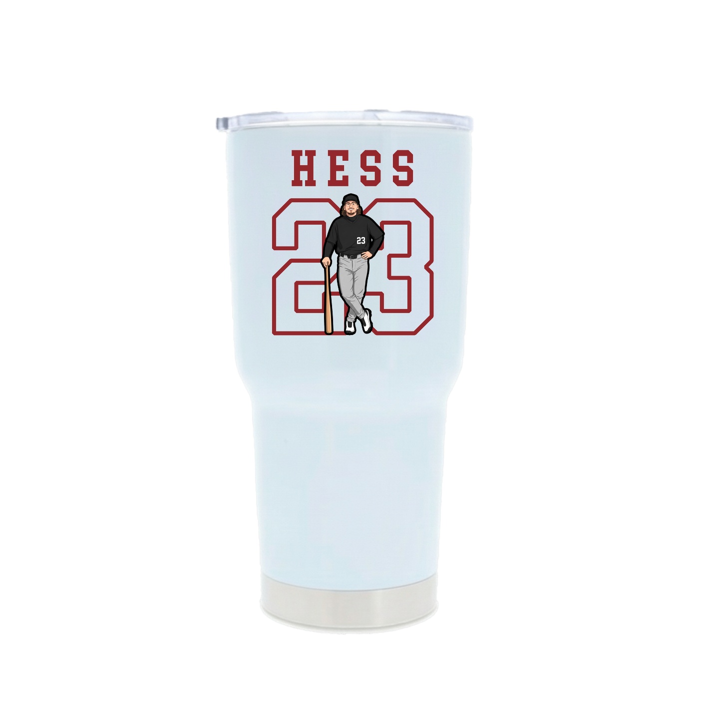 30oz Stainless Steel Tumbler — Shirsey in White