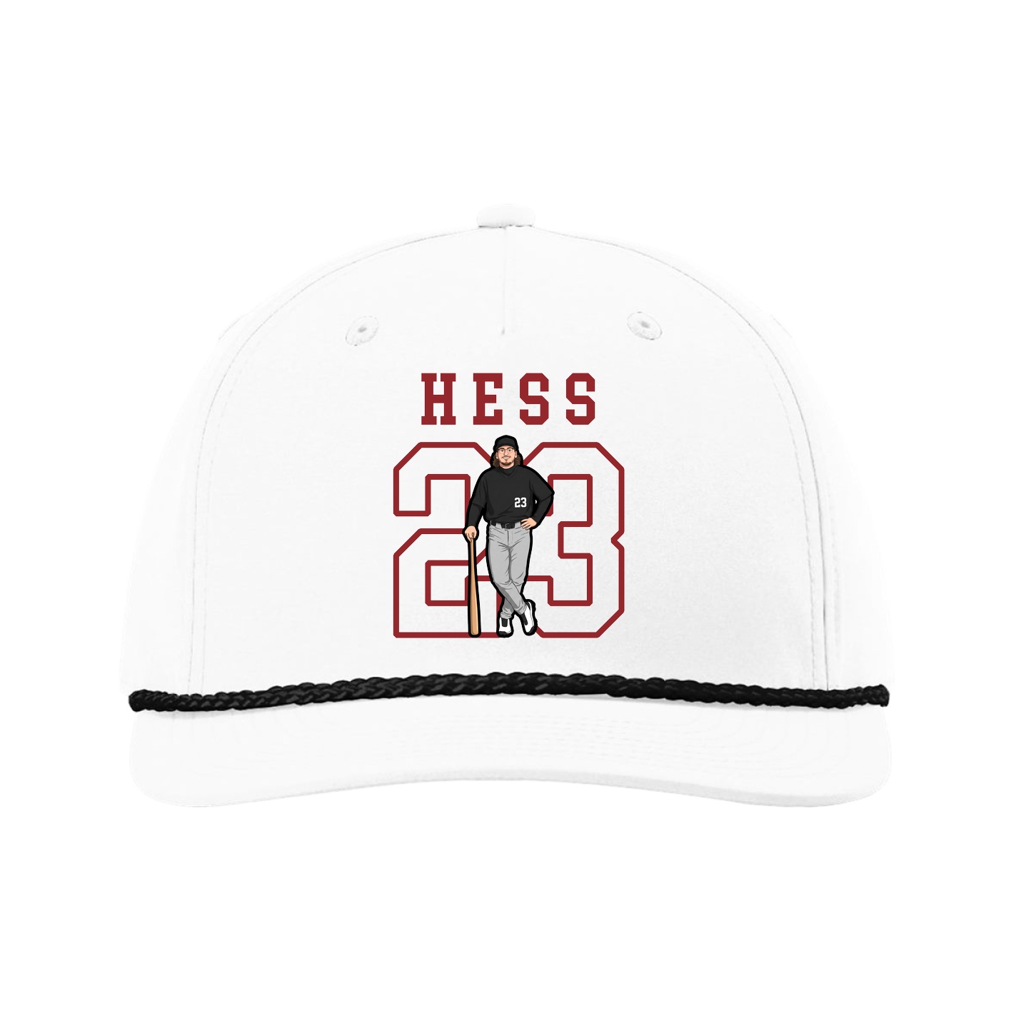 Five-Panel Classic Rope Cap — Shirsey in White