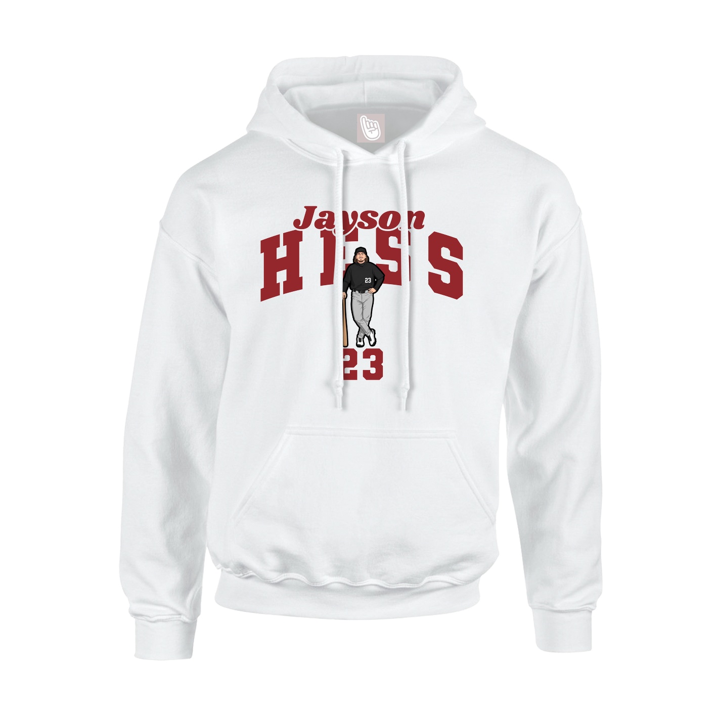 Hoodie — Signature Arch in White