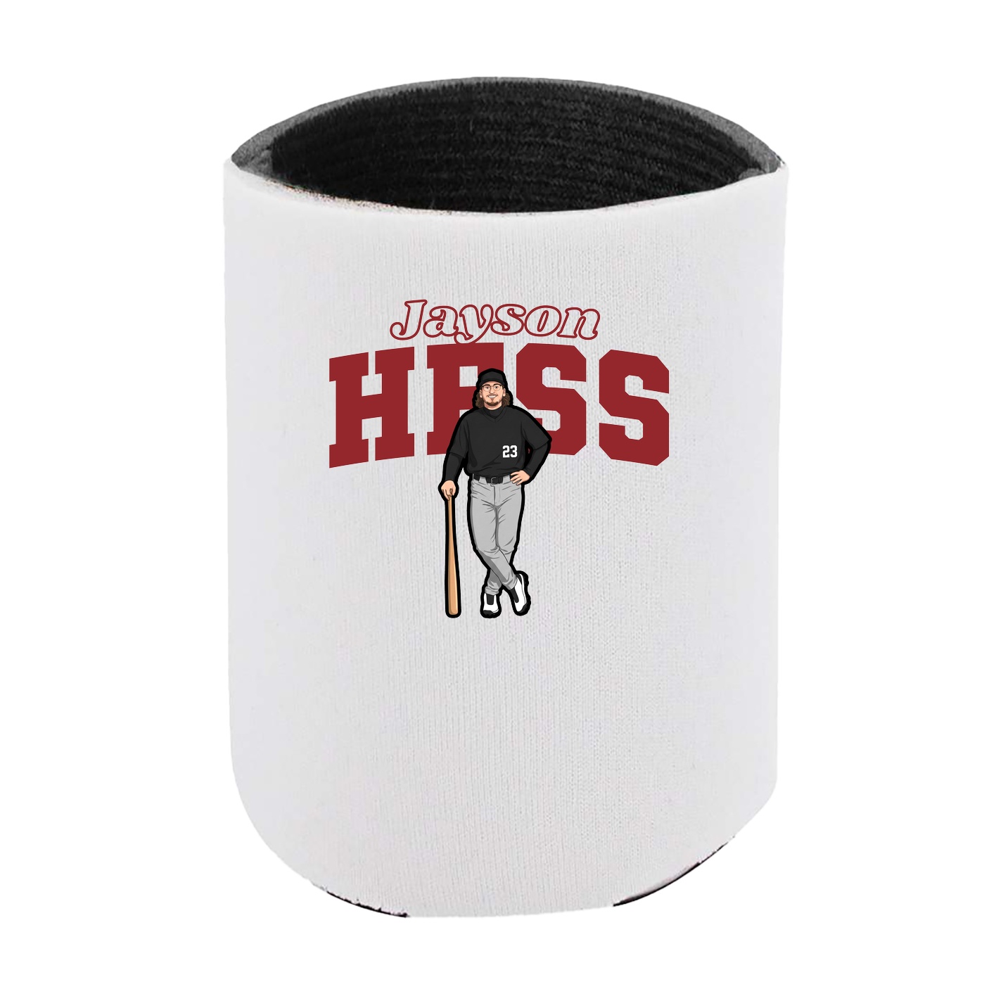 Can Holder — Name Arch in White