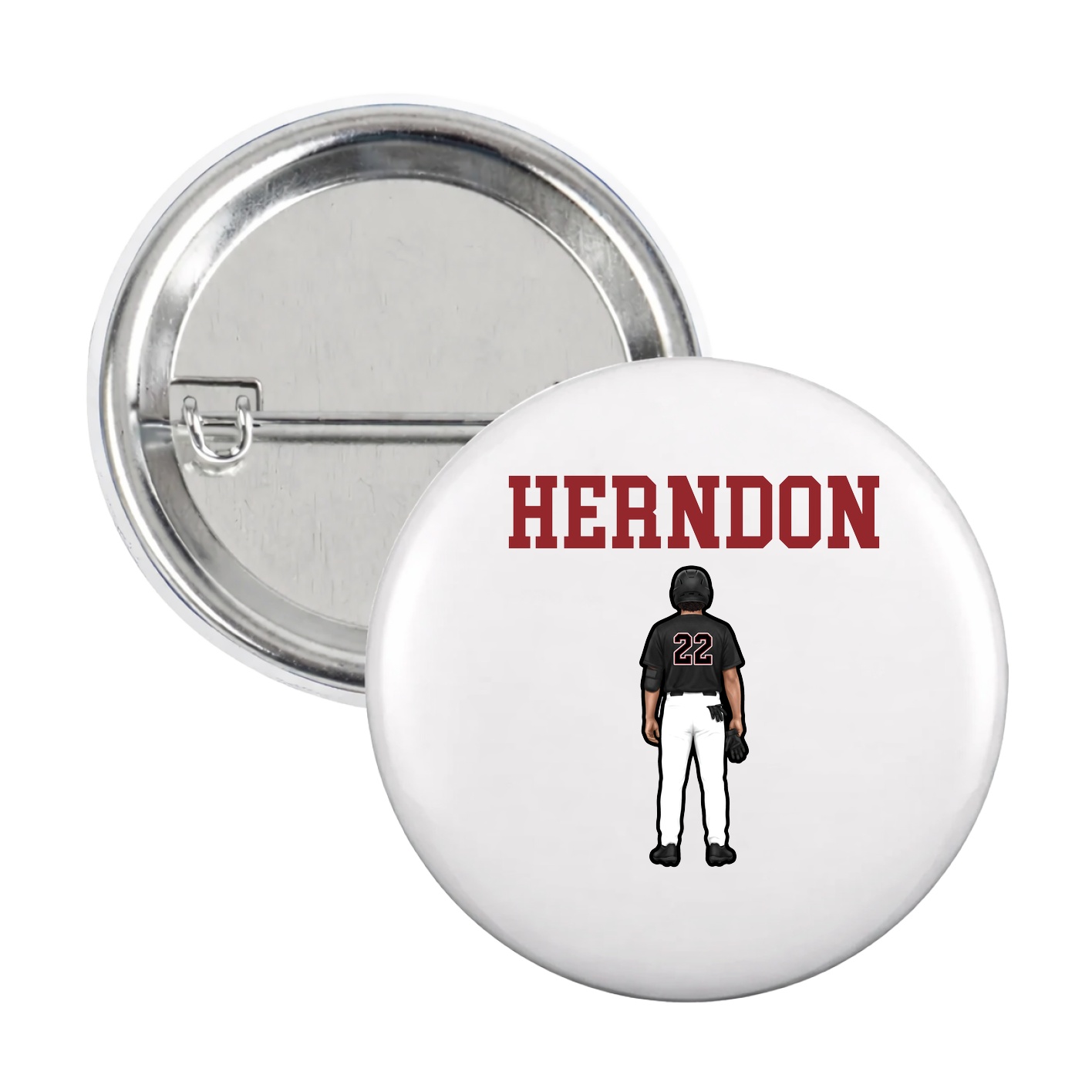 Game Day Button — Shirsey in White