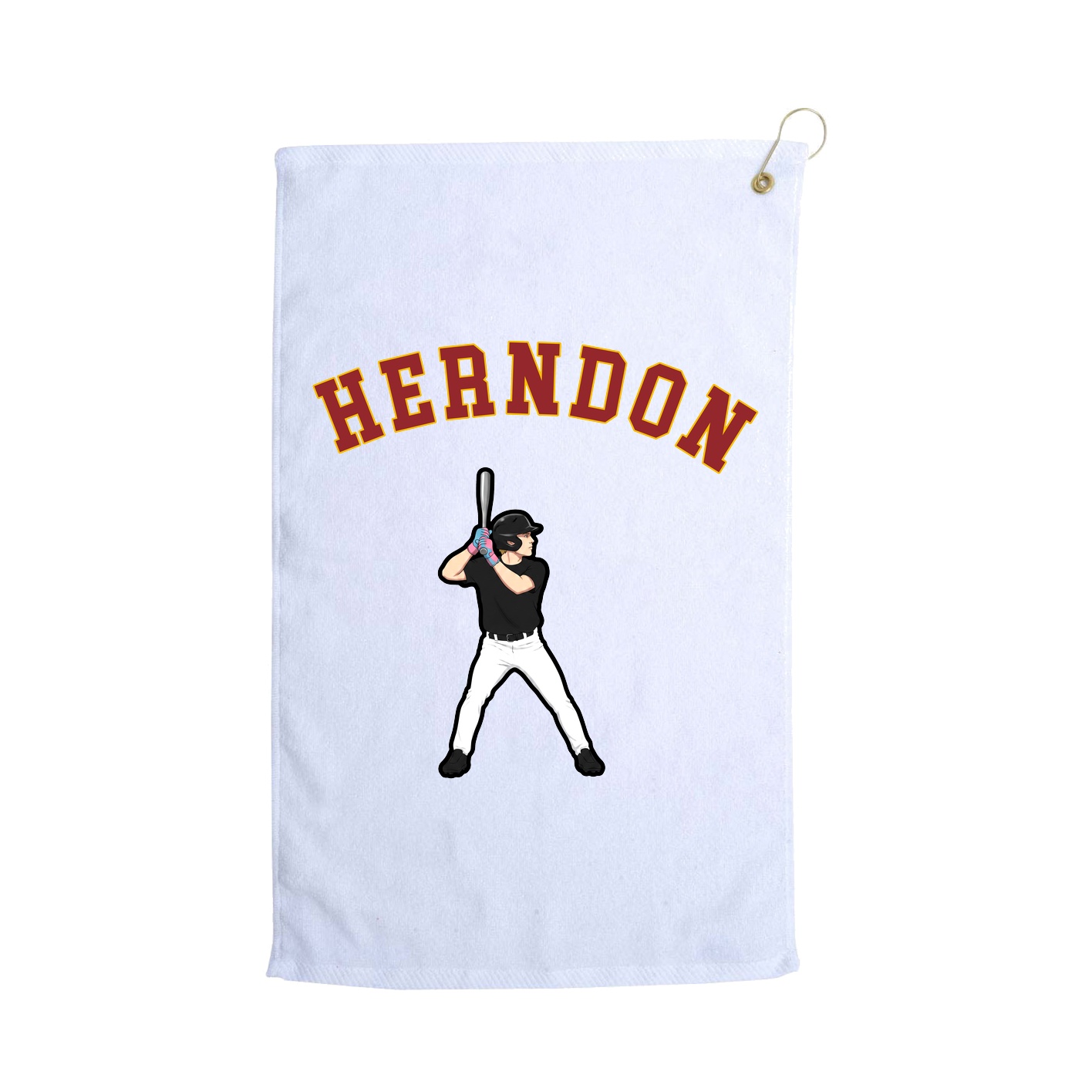 Golf Towel — Shirsey Arch in White