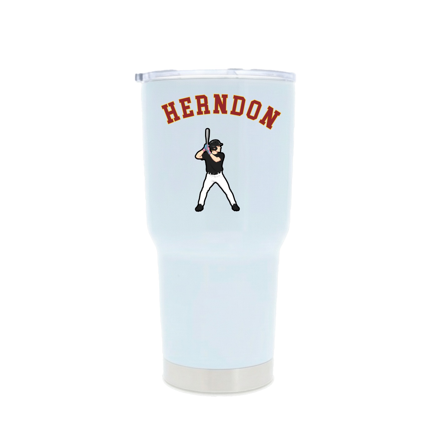 30oz Stainless Steel Tumbler — Shirsey Arch in White