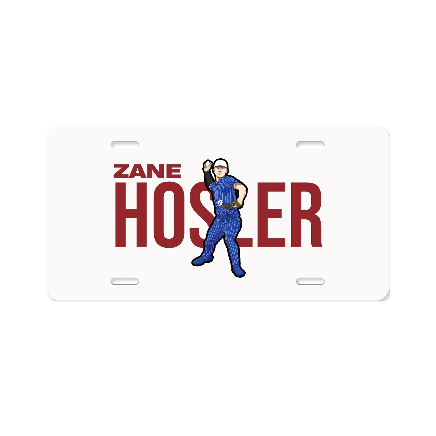 License Plate — Player Name in Classic