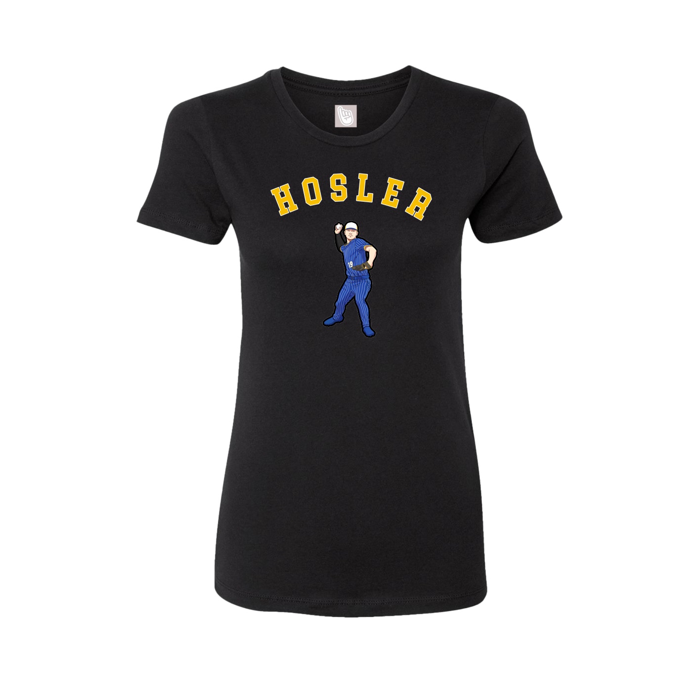 Fitted Women's Tee — Shirsey Arch in Black