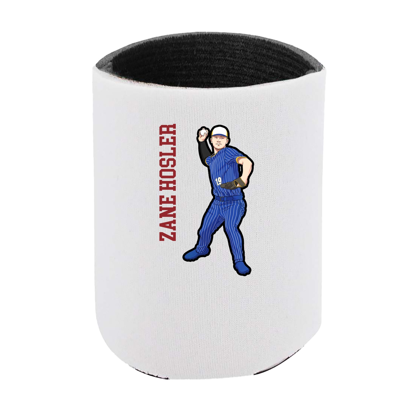 Can Holder — Name Vertical in White
