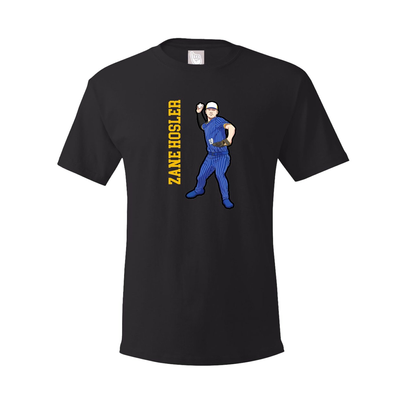 Tee — Name Vertical in Black