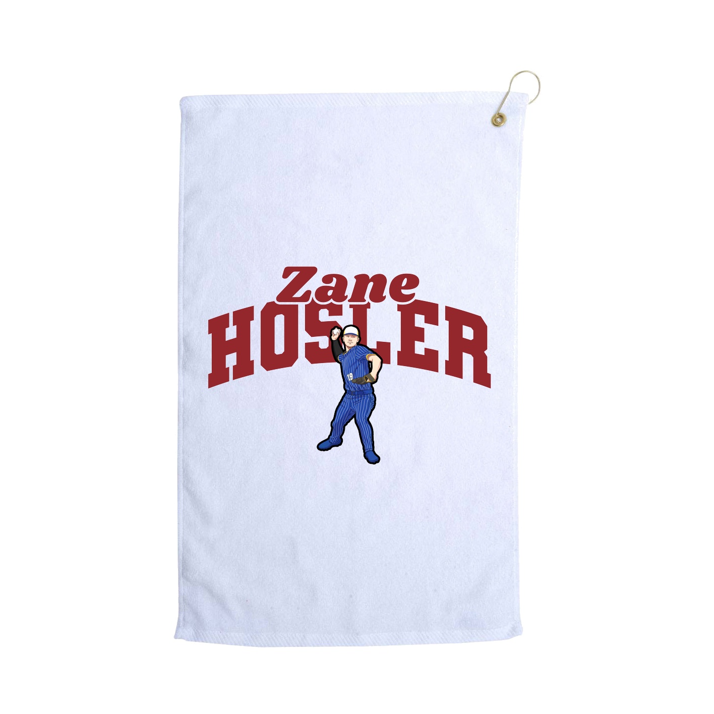 Golf Towel — Signature Arch in White