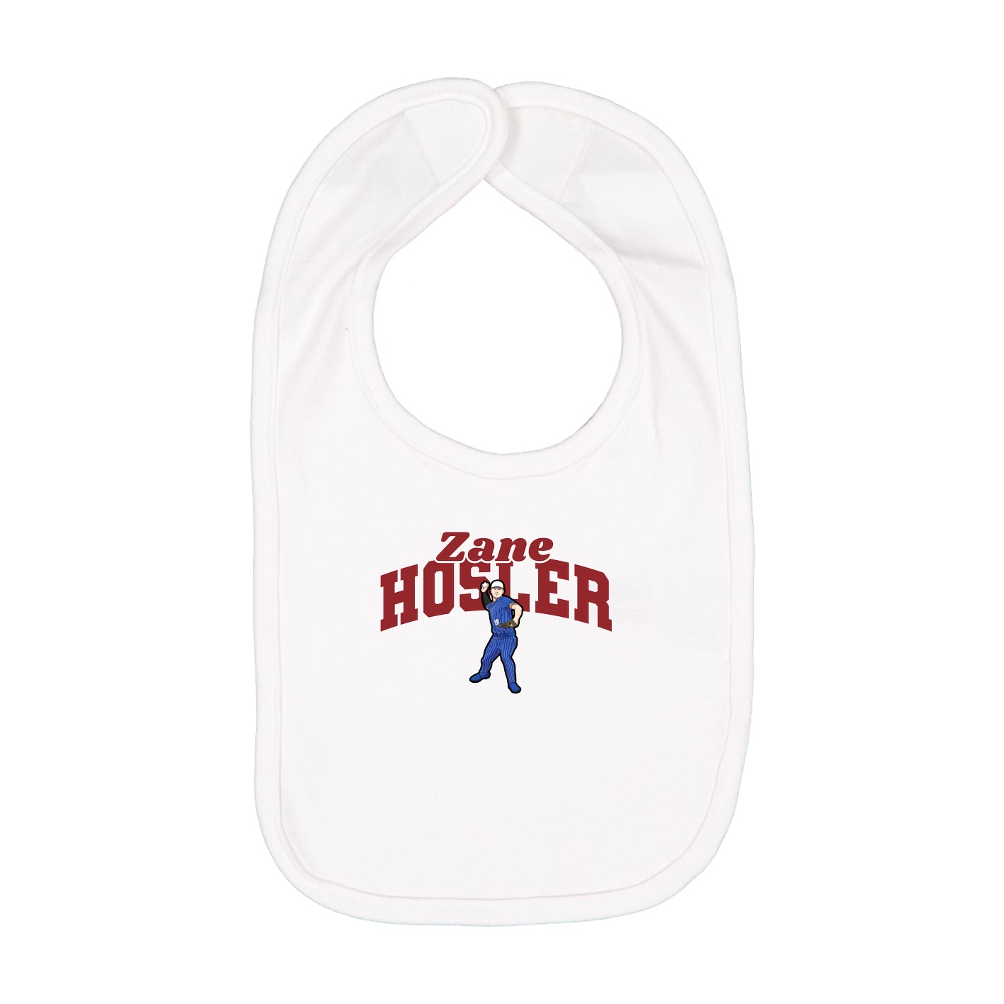 Infant Bib — Signature Arch in White