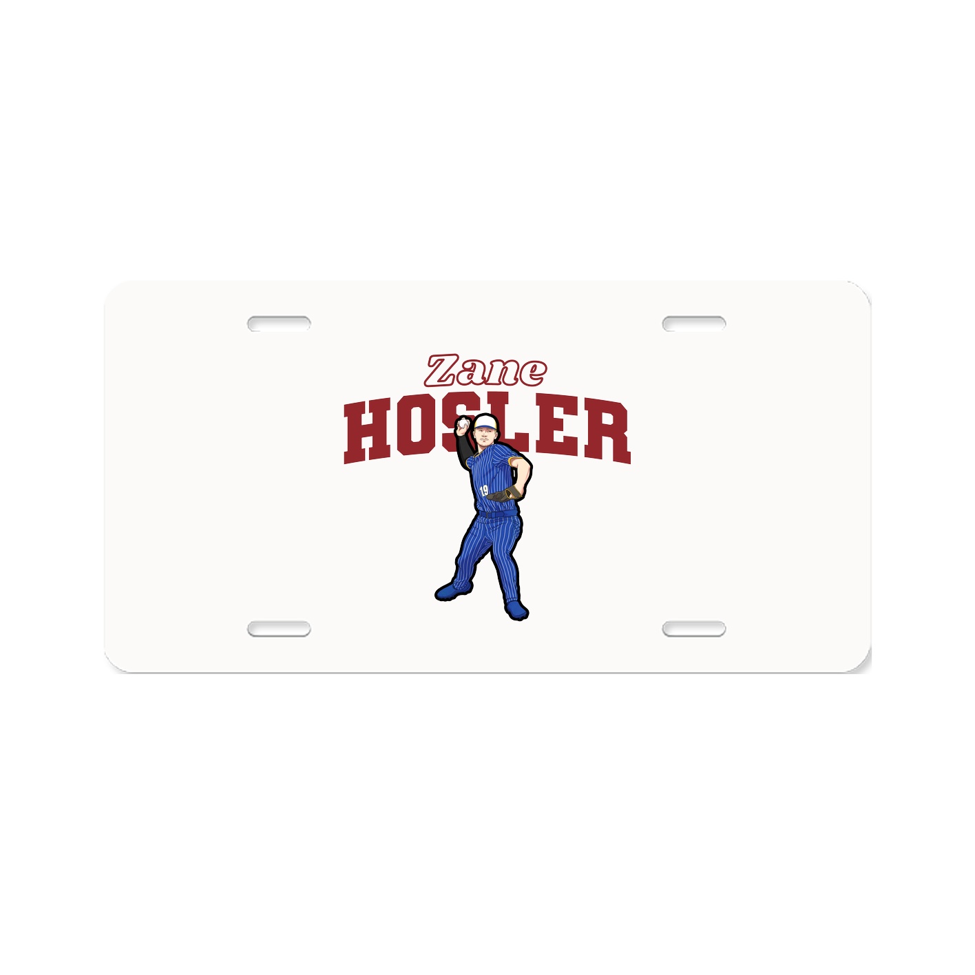 License Plate — Name Arch in Classic