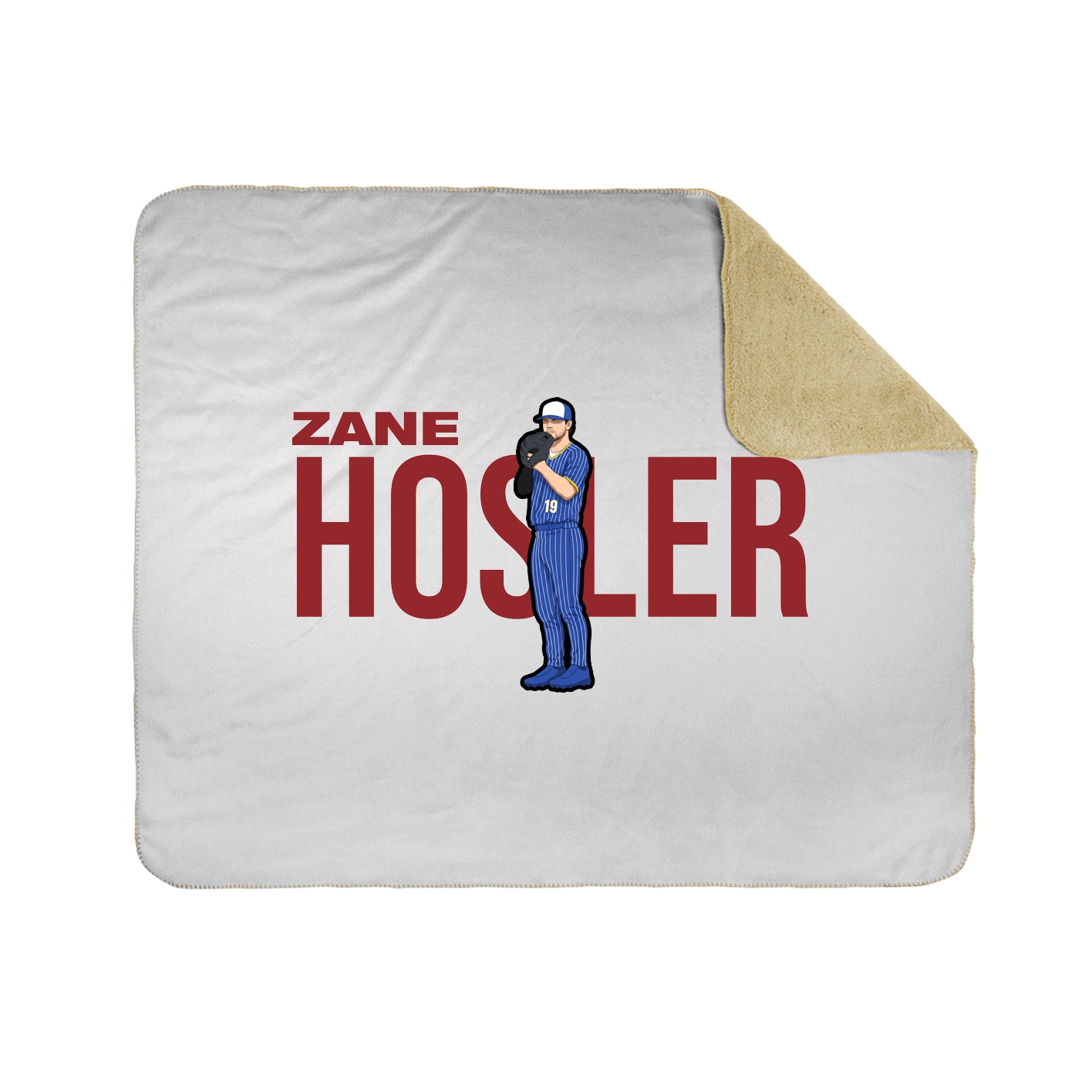Throw Blanket — Player Name in White