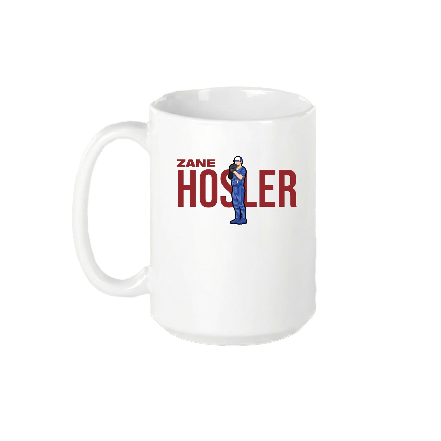 15oz Coffee Mug — Player Name in White