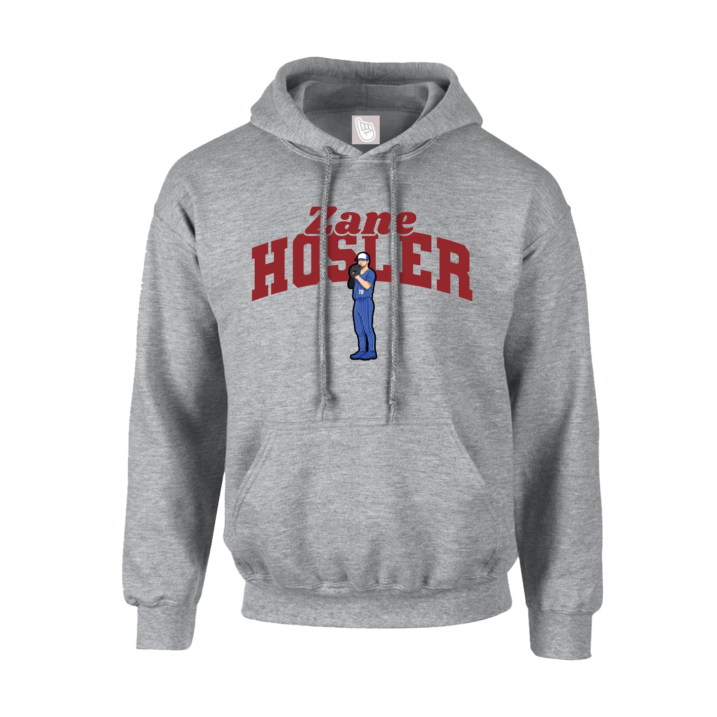 Youth Hoodie — Signature Arch in Grey