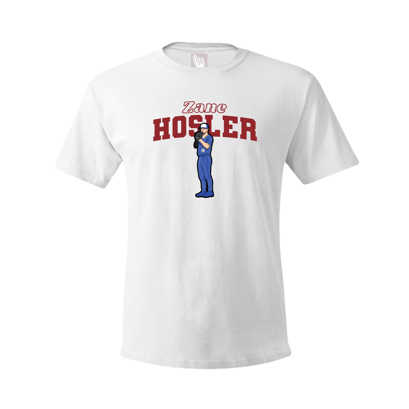 Youth Tee — Name Arch in White