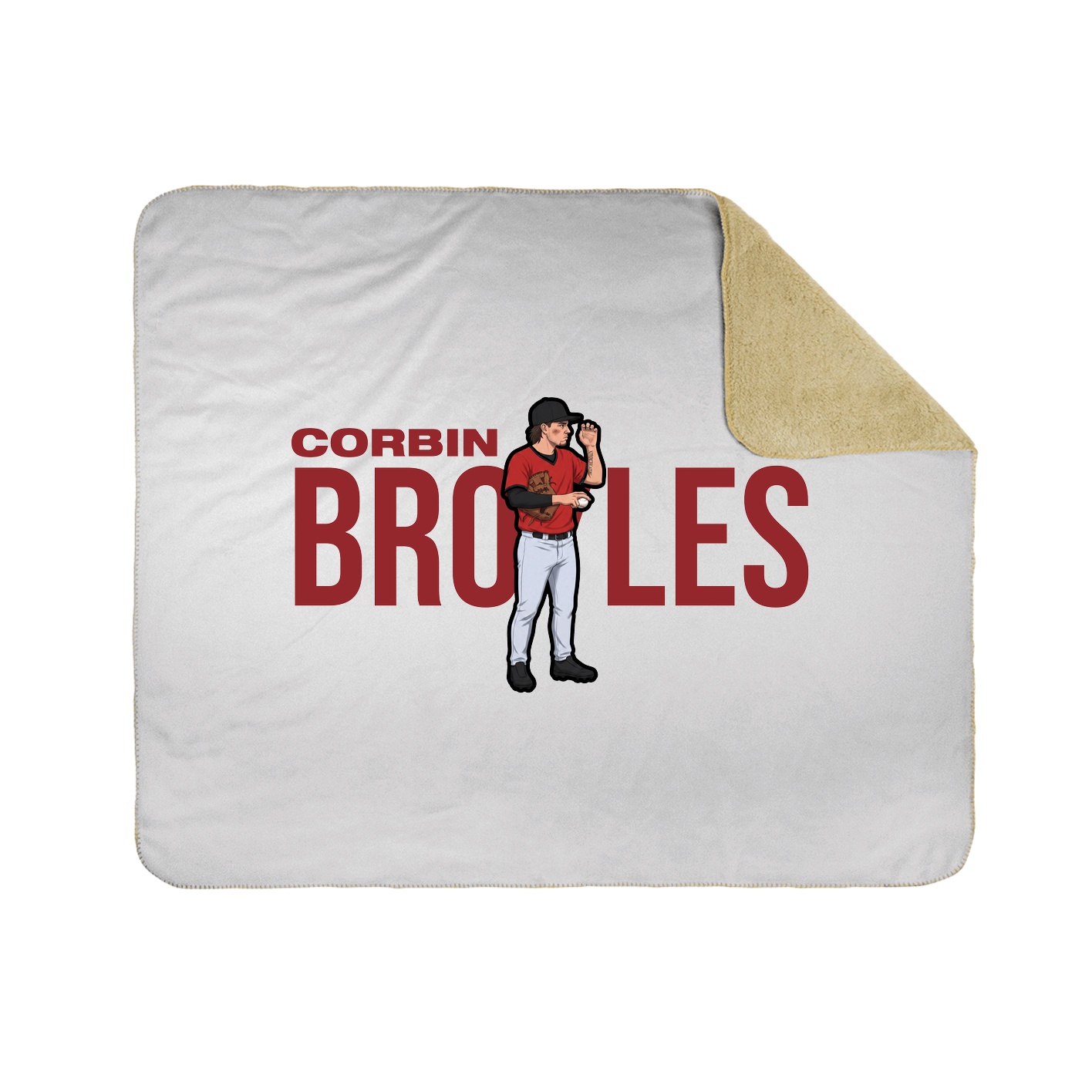 Throw Blanket — Player Name in White