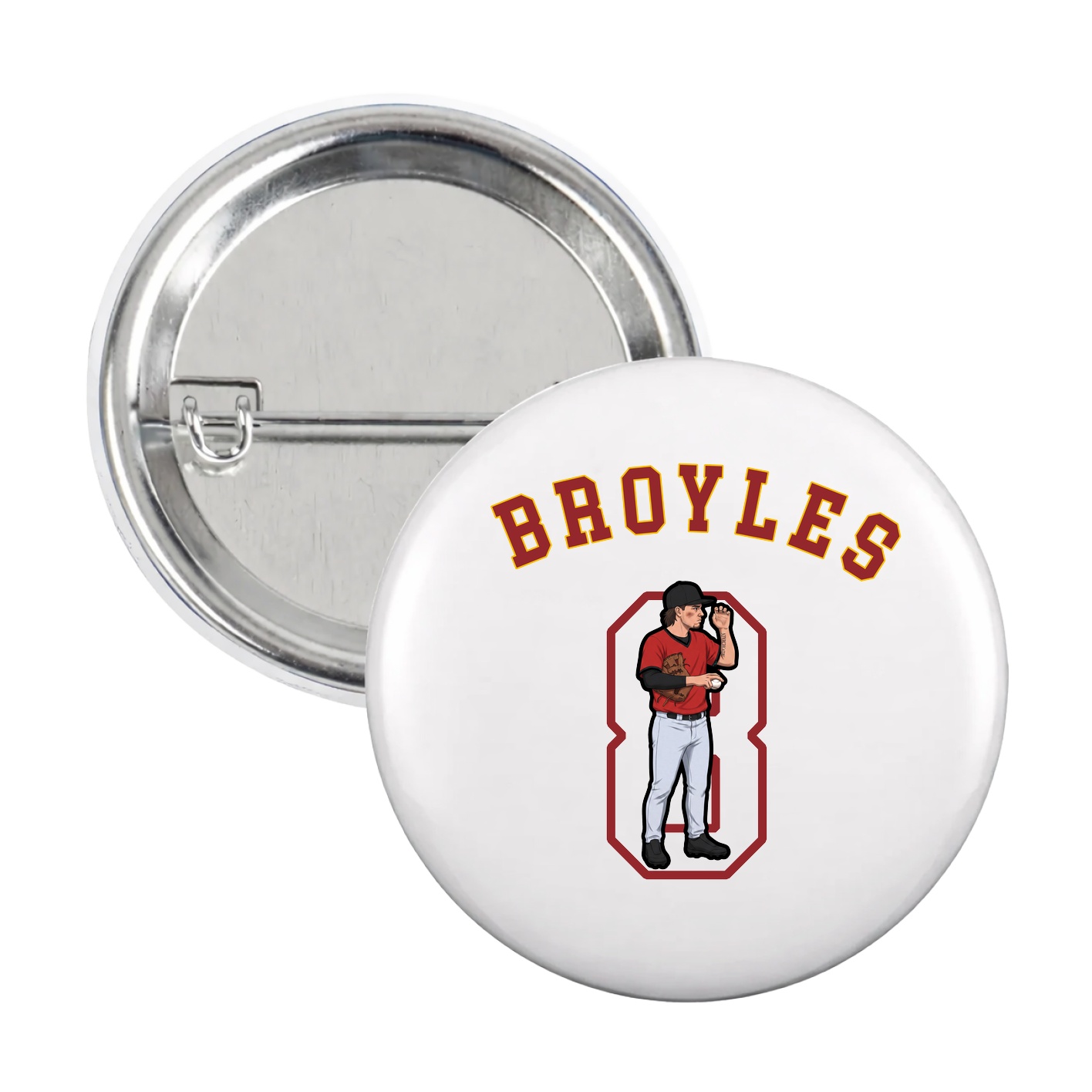 Game Day Button — Shirsey Arch in White