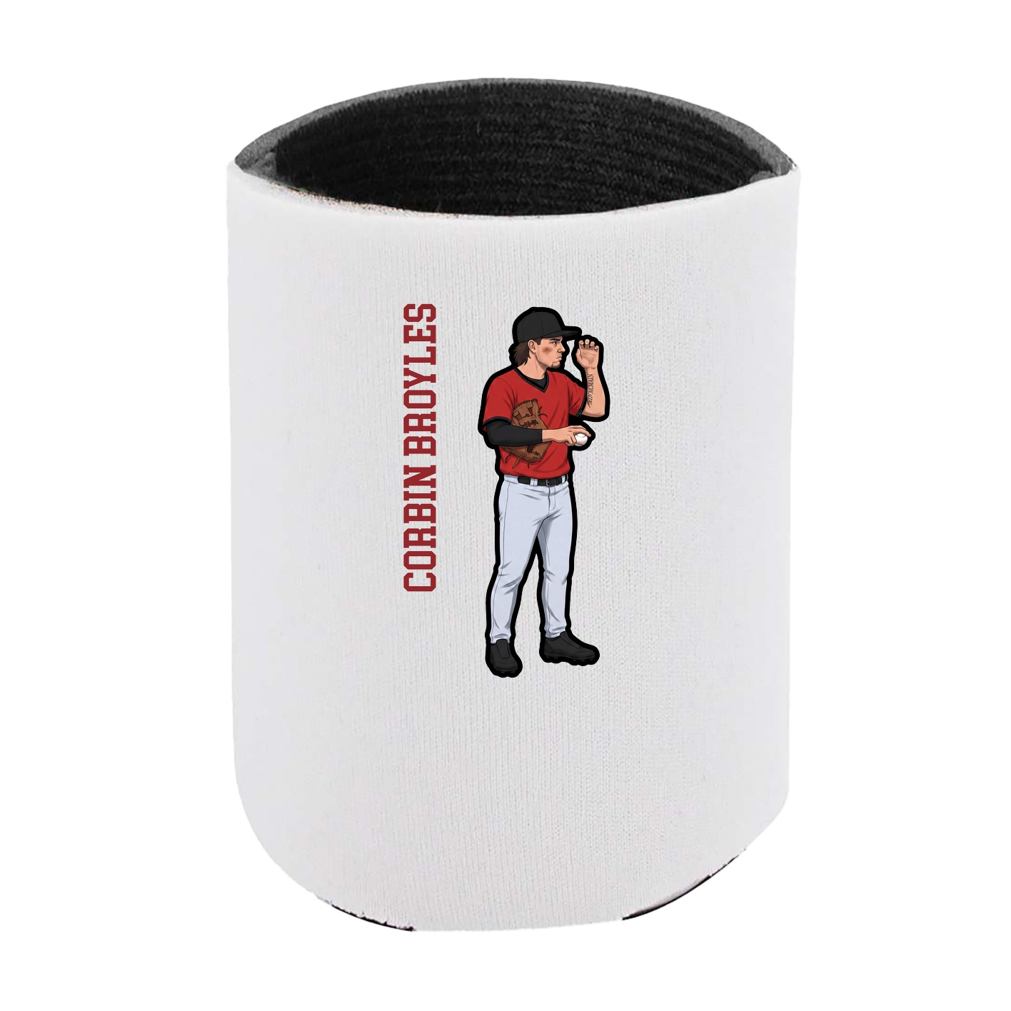 Can Holder — Name Vertical in White