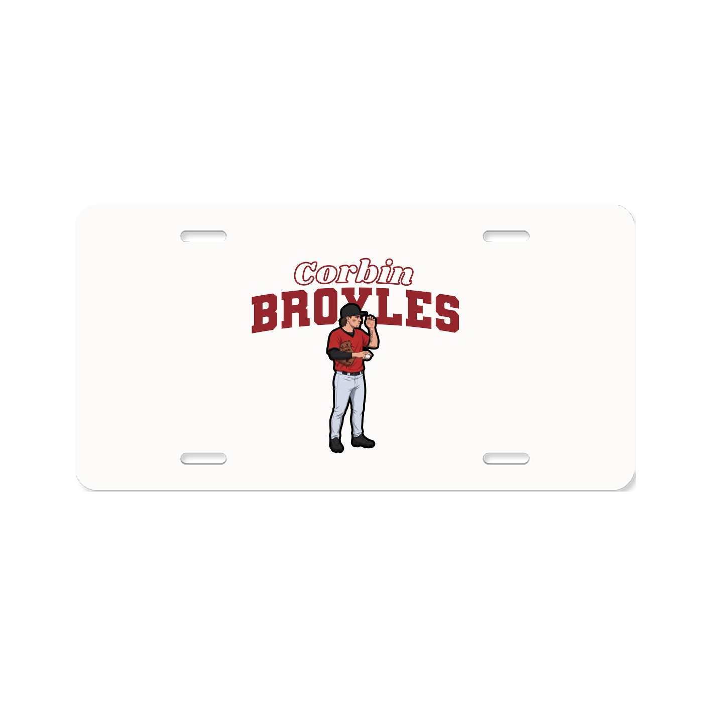 License Plate — Name Arch in Classic