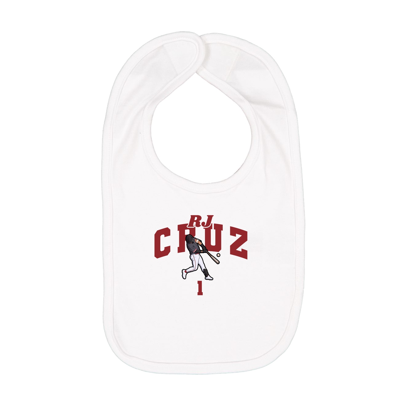 Infant Bib — Signature Arch in White