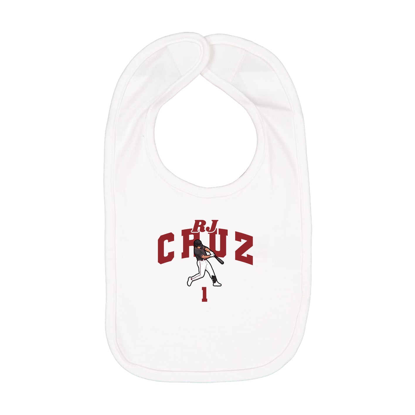 Infant Bib — Signature Arch in White