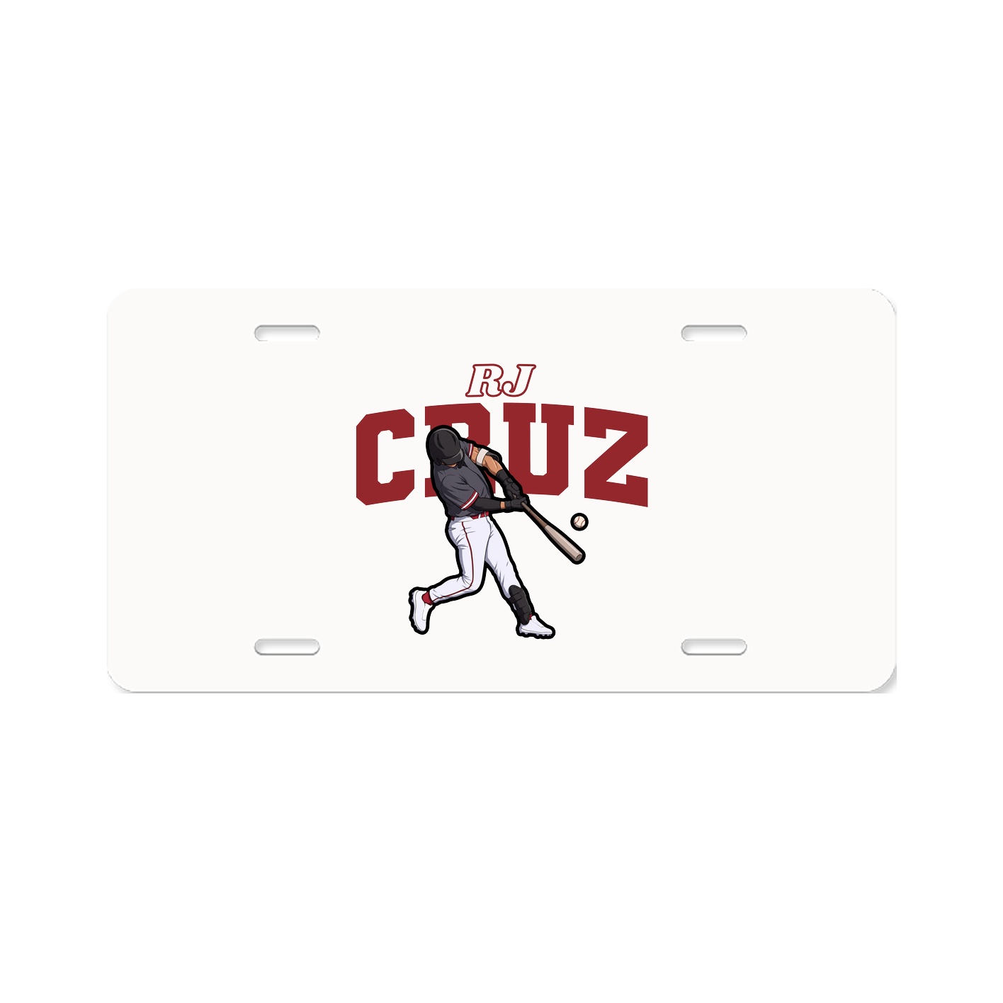 License Plate — Name Arch in Classic