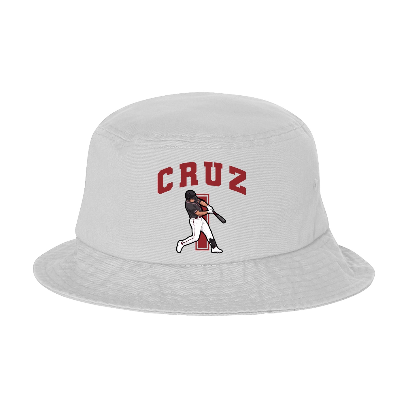 Bucket Cap — Number in White
