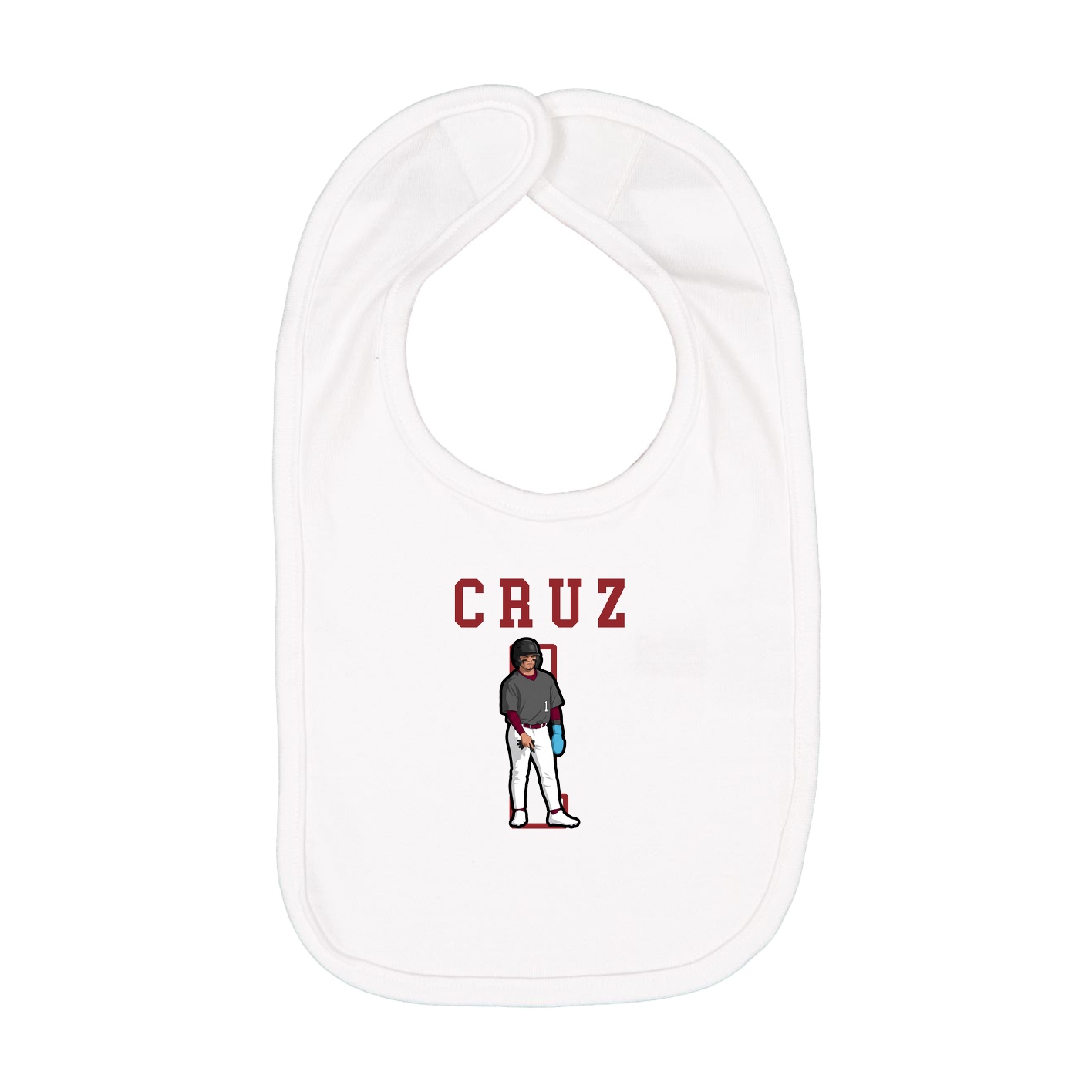 Infant Bib — Shirsey in White