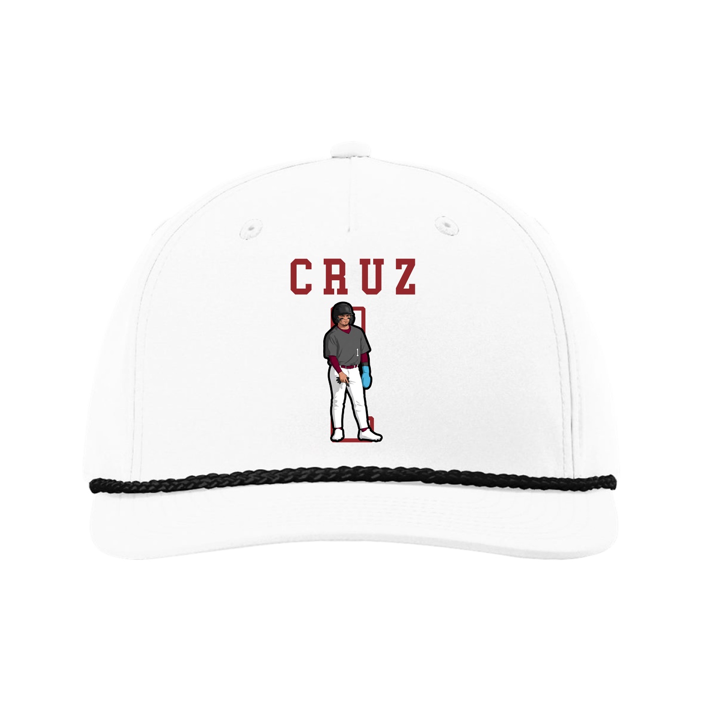 Five-Panel Classic Rope Cap — Shirsey in White