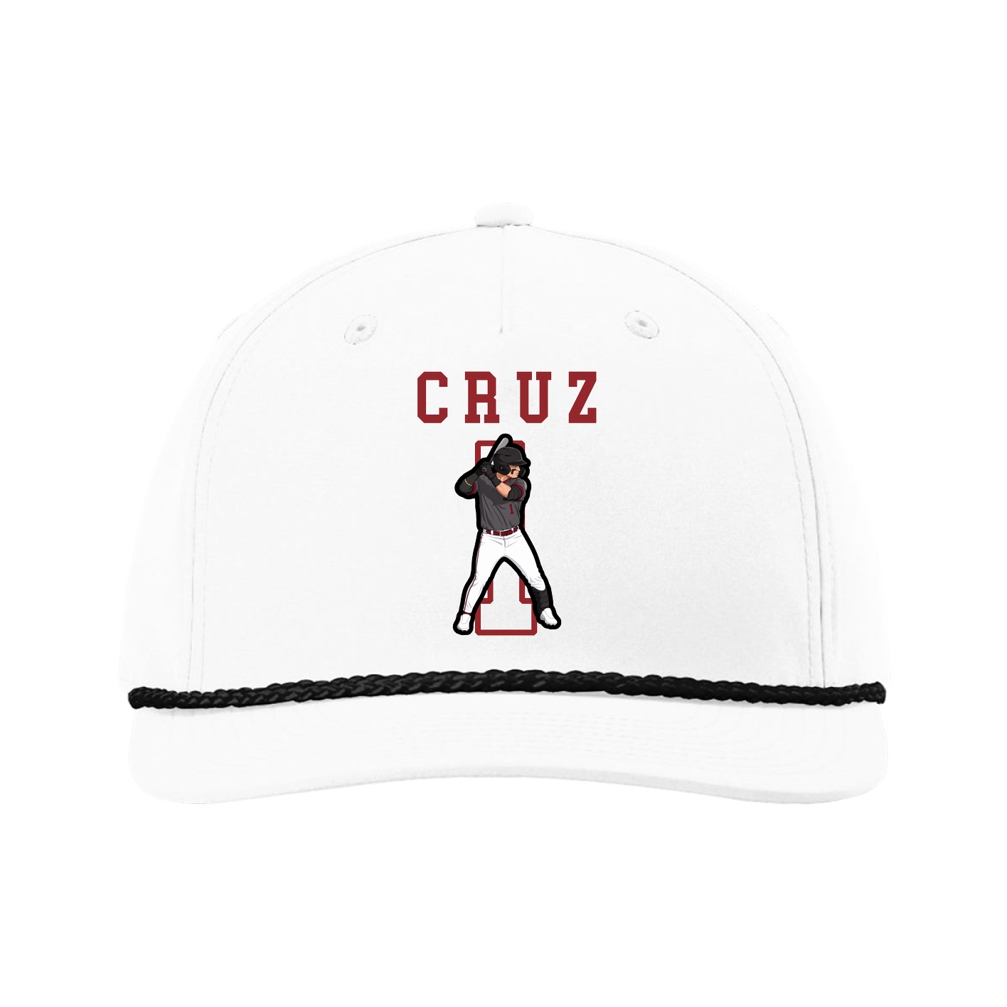Five-Panel Classic Rope Cap — Shirsey in White