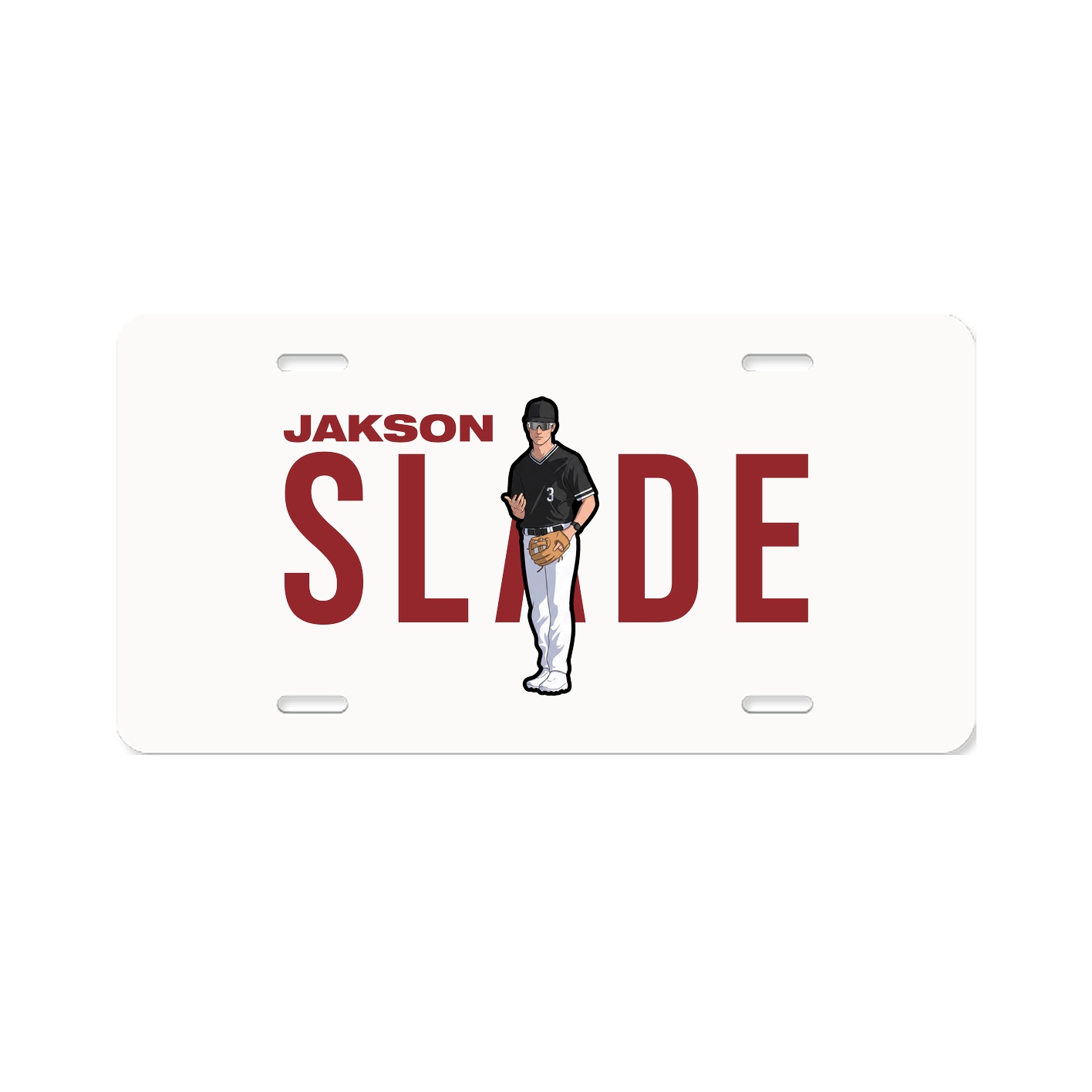 License Plate — Player Name in Classic