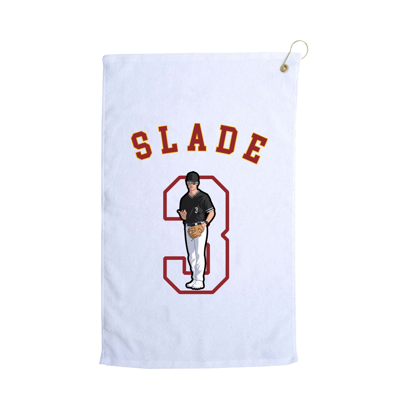 Golf Towel — Shirsey Arch in White