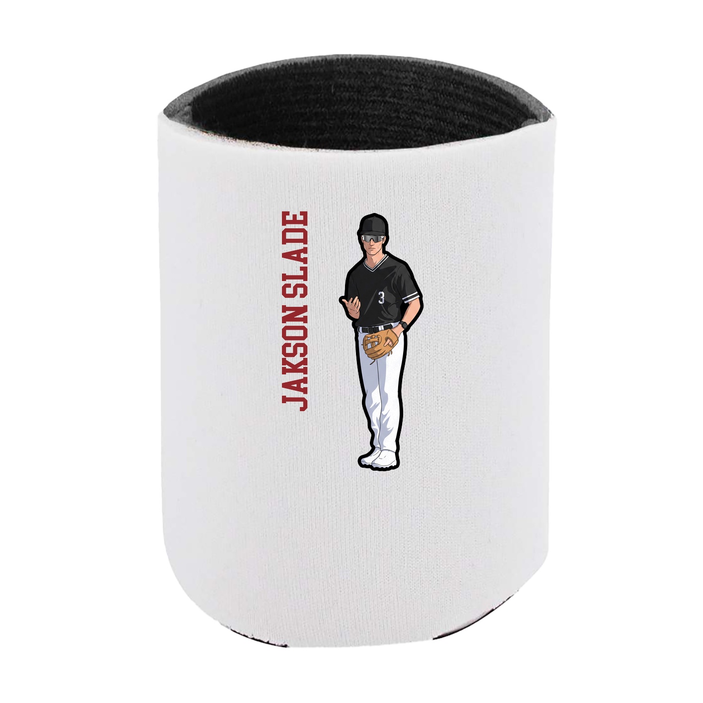 Can Holder — Name Vertical in White