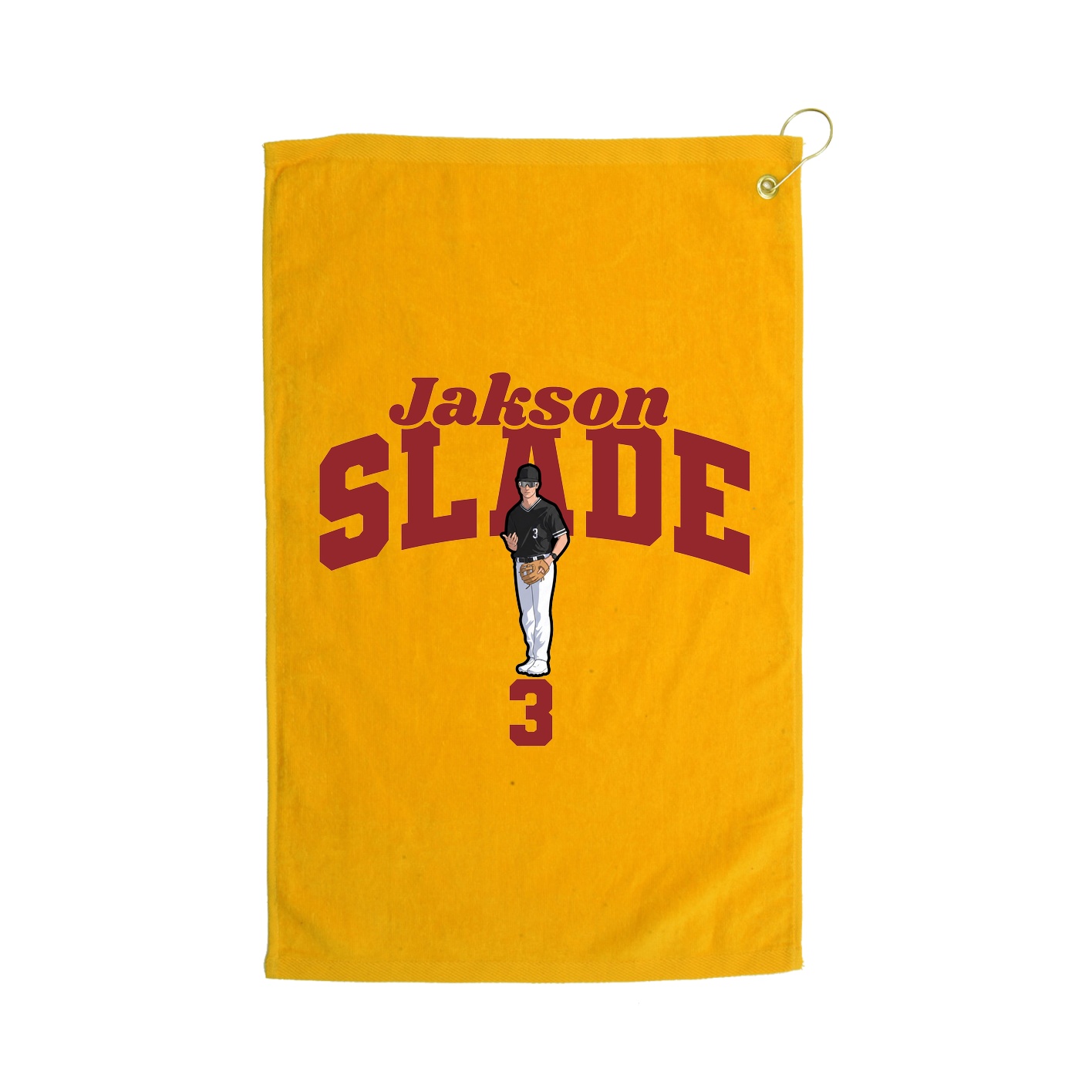 Golf Towel — Signature Arch in Gold