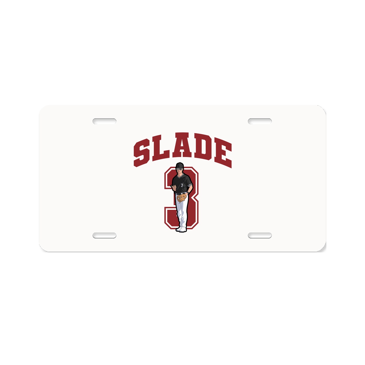 License Plate — Number in Classic